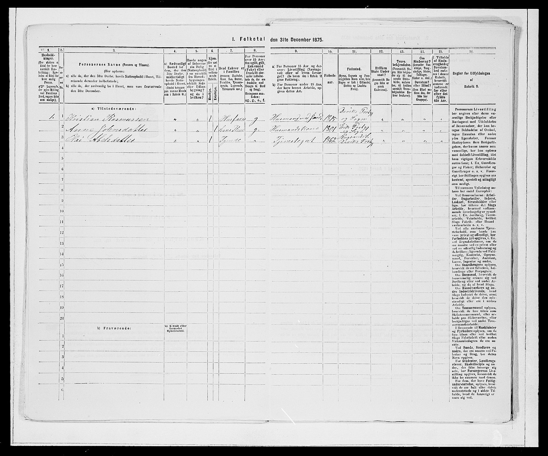 SAB, 1875 Census for 1442P Davik, 1875, p. 894