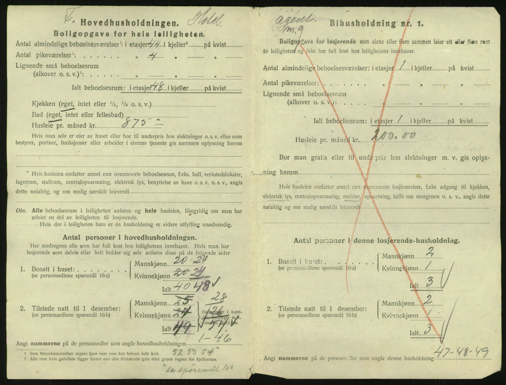 SAO, 1920 census for Kristiania, 1920, p. 71119