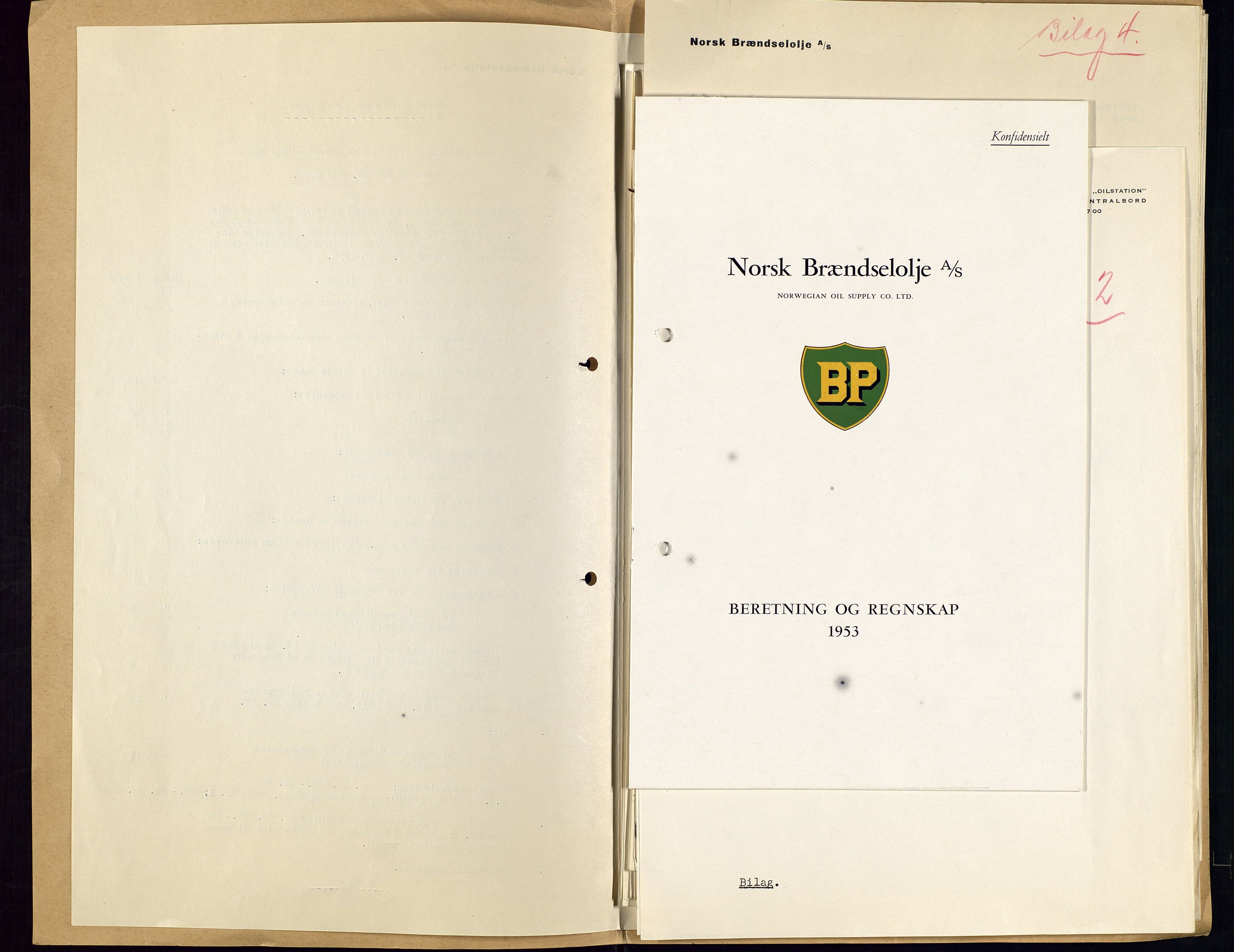 PA 1544 - Norsk Brændselolje A/S, AV/SAST-A-101965/1/A/Aa/L0007/0001: Generalforsamling / Ekstraordinær generalforsamling 1953, generalforsamling 1954, 1953-1954, p. 81