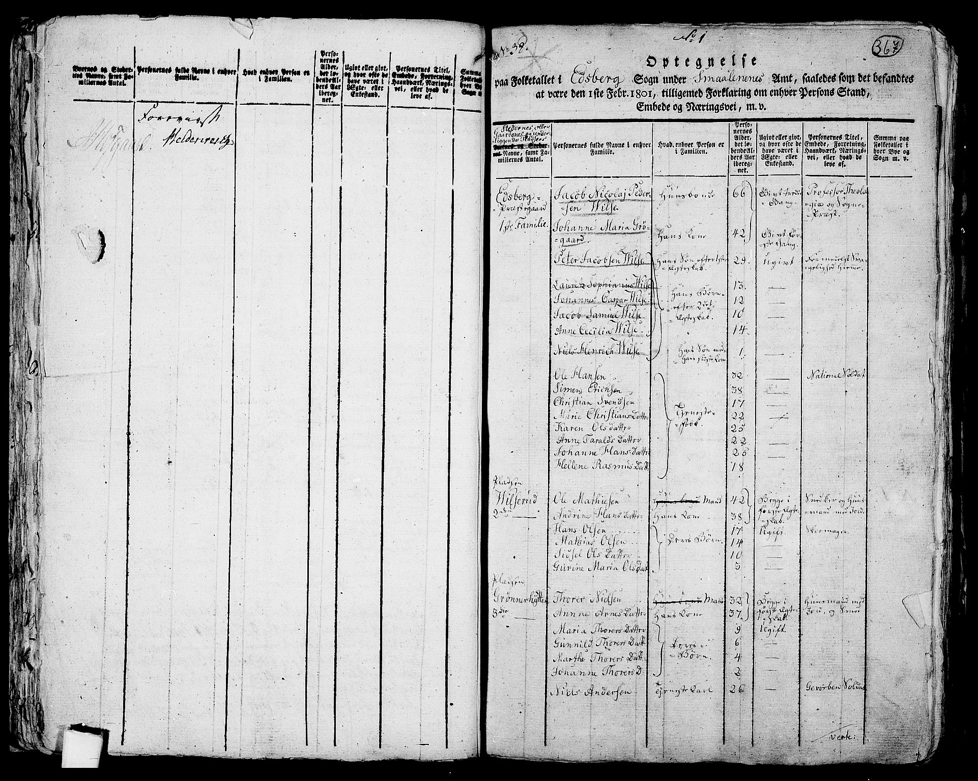 RA, 1801 census for 0125P Eidsberg, 1801, p. 366b-367a