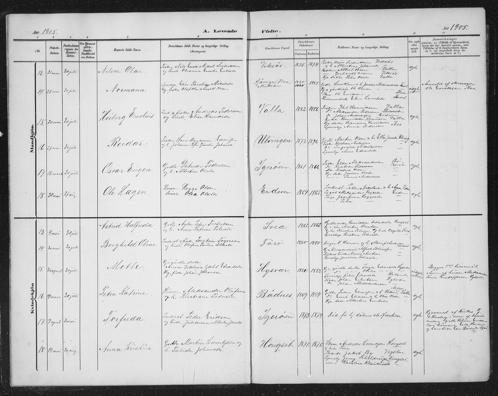 Ministerialprotokoller, klokkerbøker og fødselsregistre - Nordland, AV/SAT-A-1459/816/L0254: Parish register (copy) no. 816C04, 1905-1934