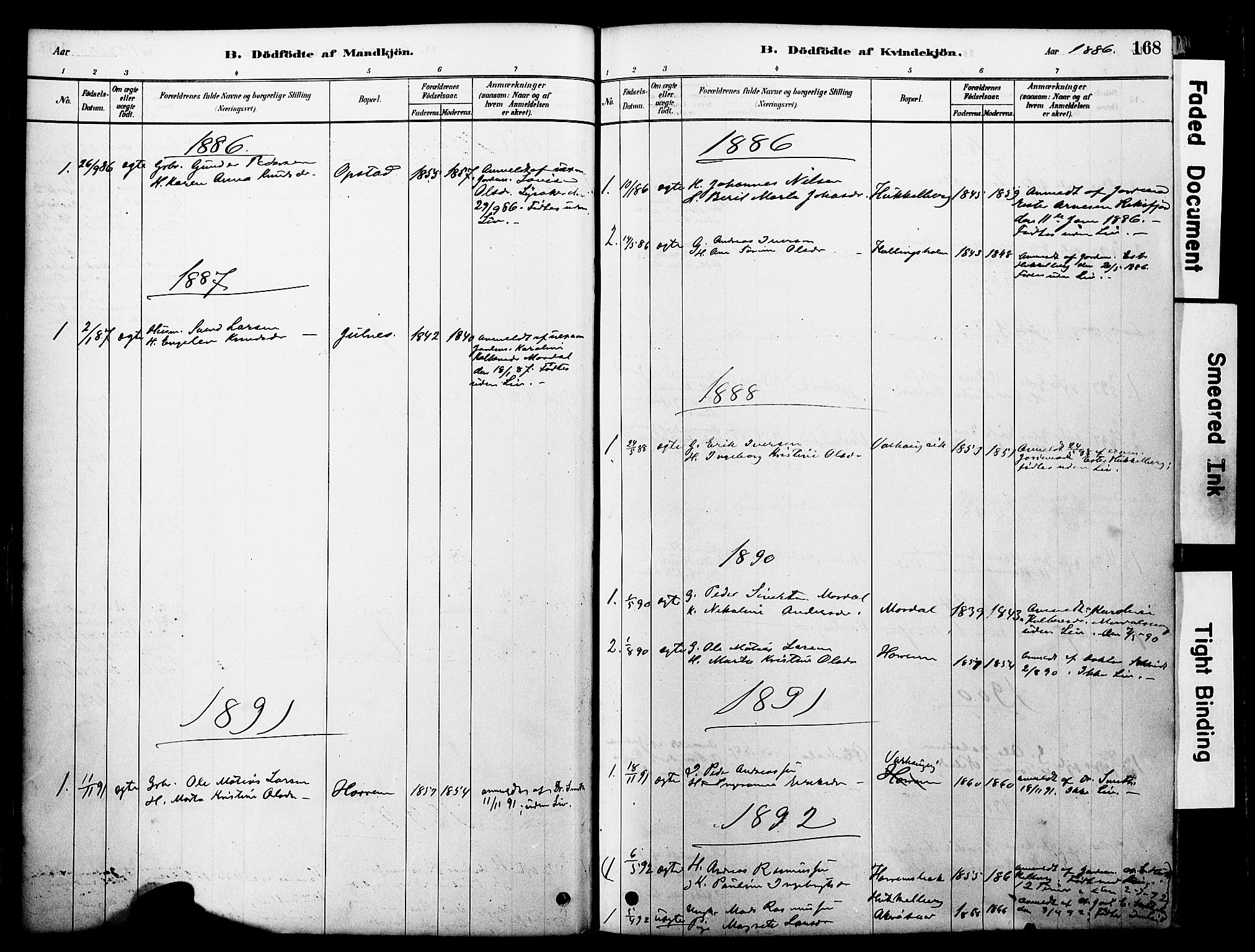 Ministerialprotokoller, klokkerbøker og fødselsregistre - Møre og Romsdal, SAT/A-1454/560/L0721: Parish register (official) no. 560A05, 1878-1917, p. 168