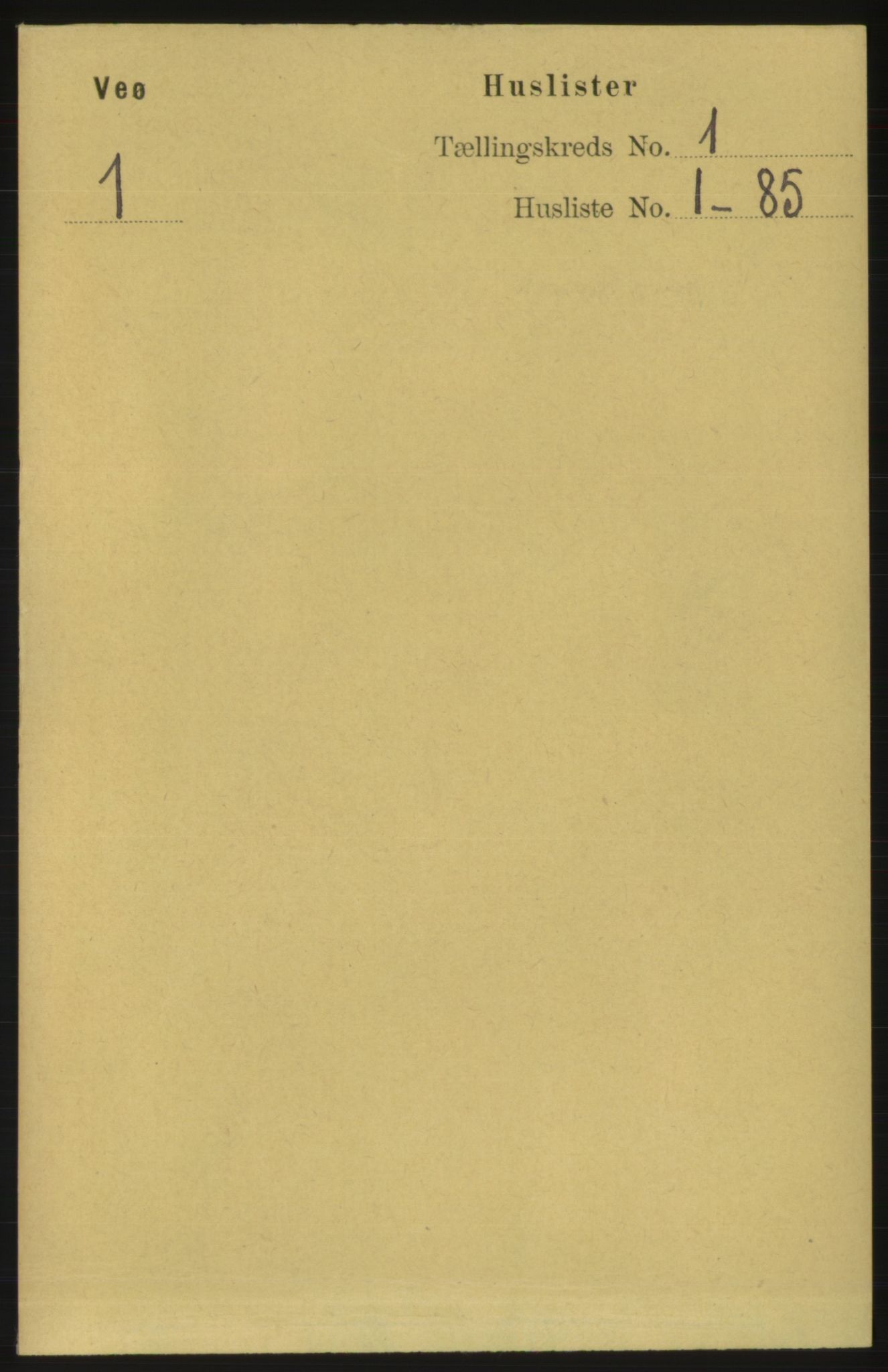 RA, 1891 census for 1541 Veøy, 1891, p. 16