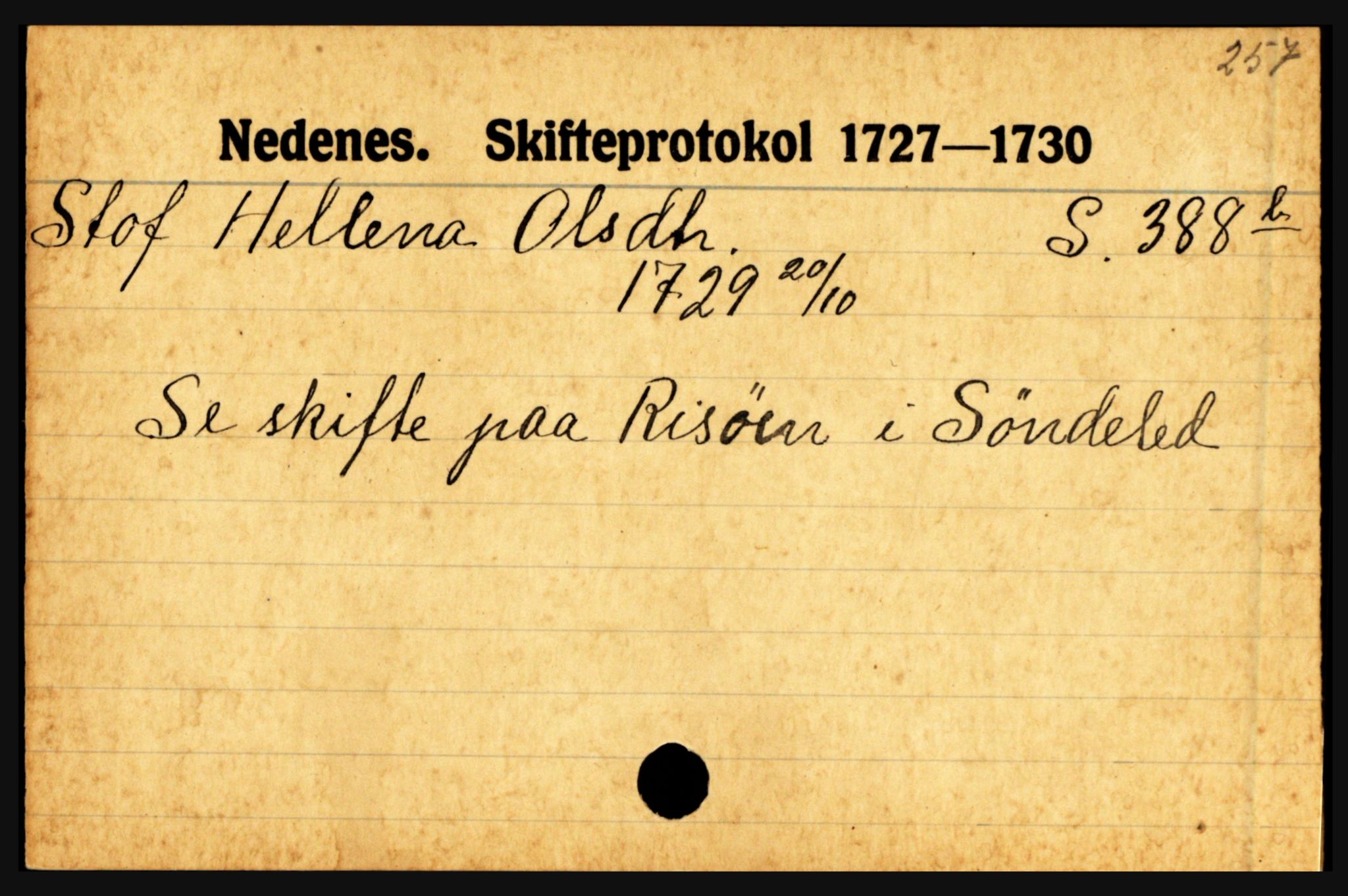 Nedenes sorenskriveri før 1824, AV/SAK-1221-0007/H, p. 28383