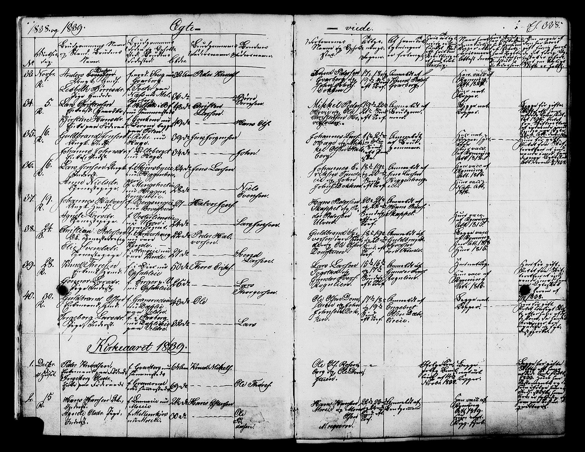 Ringsaker prestekontor, AV/SAH-PREST-014/K/Ka/L0008: Parish register (official) no. 8, 1837-1850, p. 338