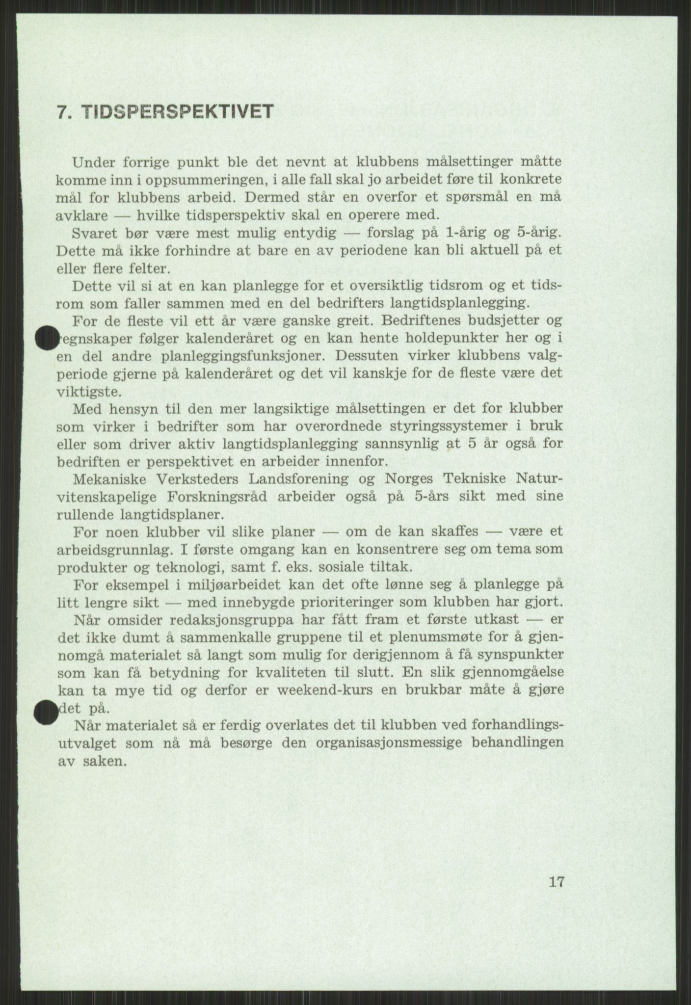 Nygaard, Kristen, AV/RA-PA-1398/F/Fi/L0004: Fagbevegelse, demokrati, Jern- og Metallprosjektet, 1970-2002, p. 17