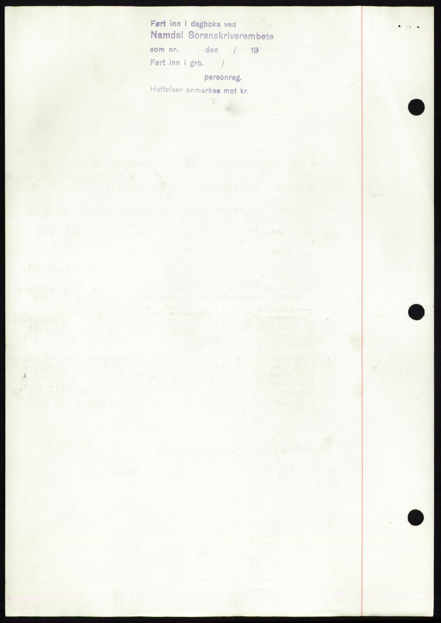 Namdal sorenskriveri, AV/SAT-A-4133/1/2/2C: Mortgage book no. -, 1947-1947, Diary no: : 2353/1947