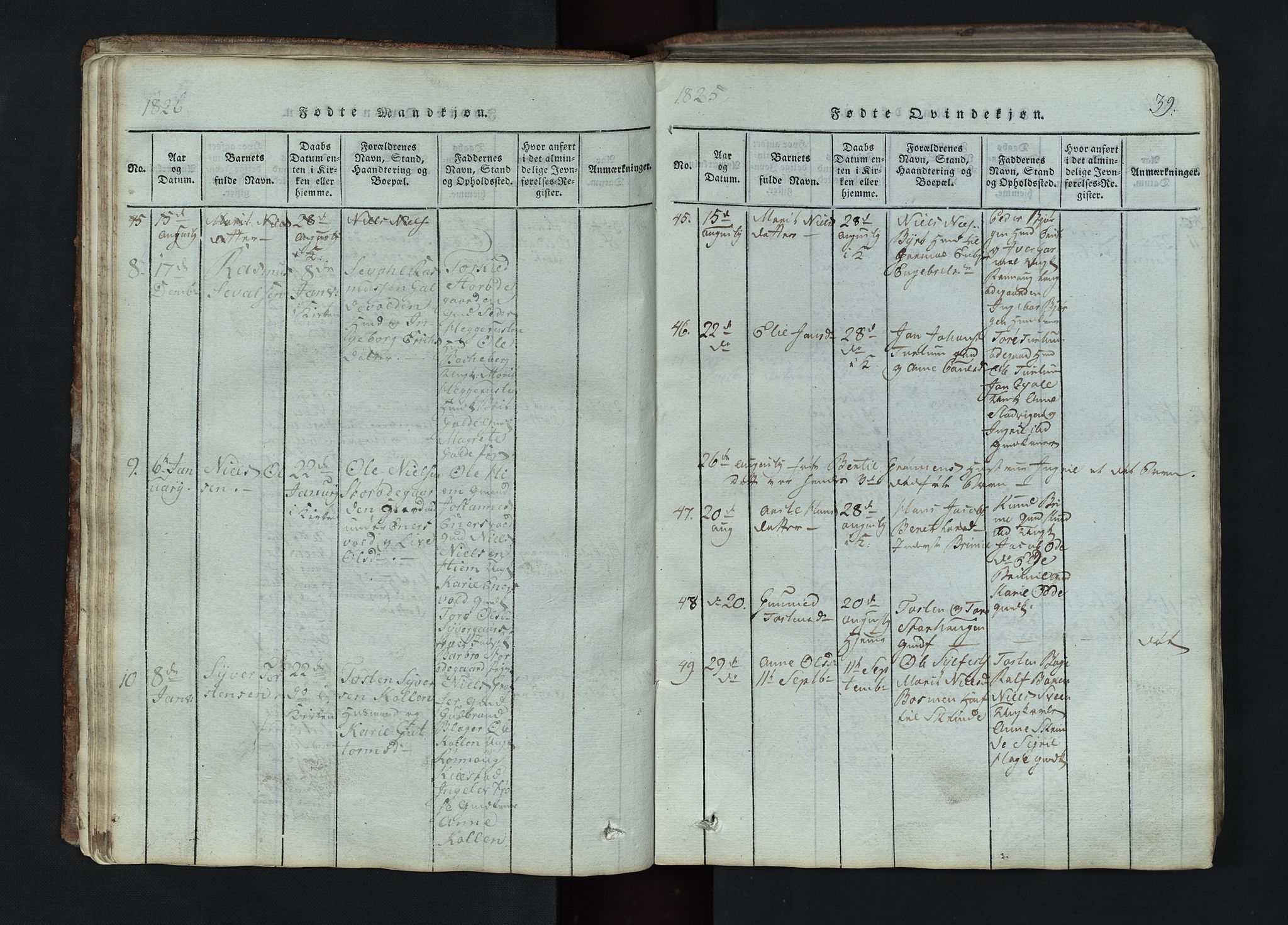 Lom prestekontor, SAH/PREST-070/L/L0002: Parish register (copy) no. 2, 1815-1844, p. 39