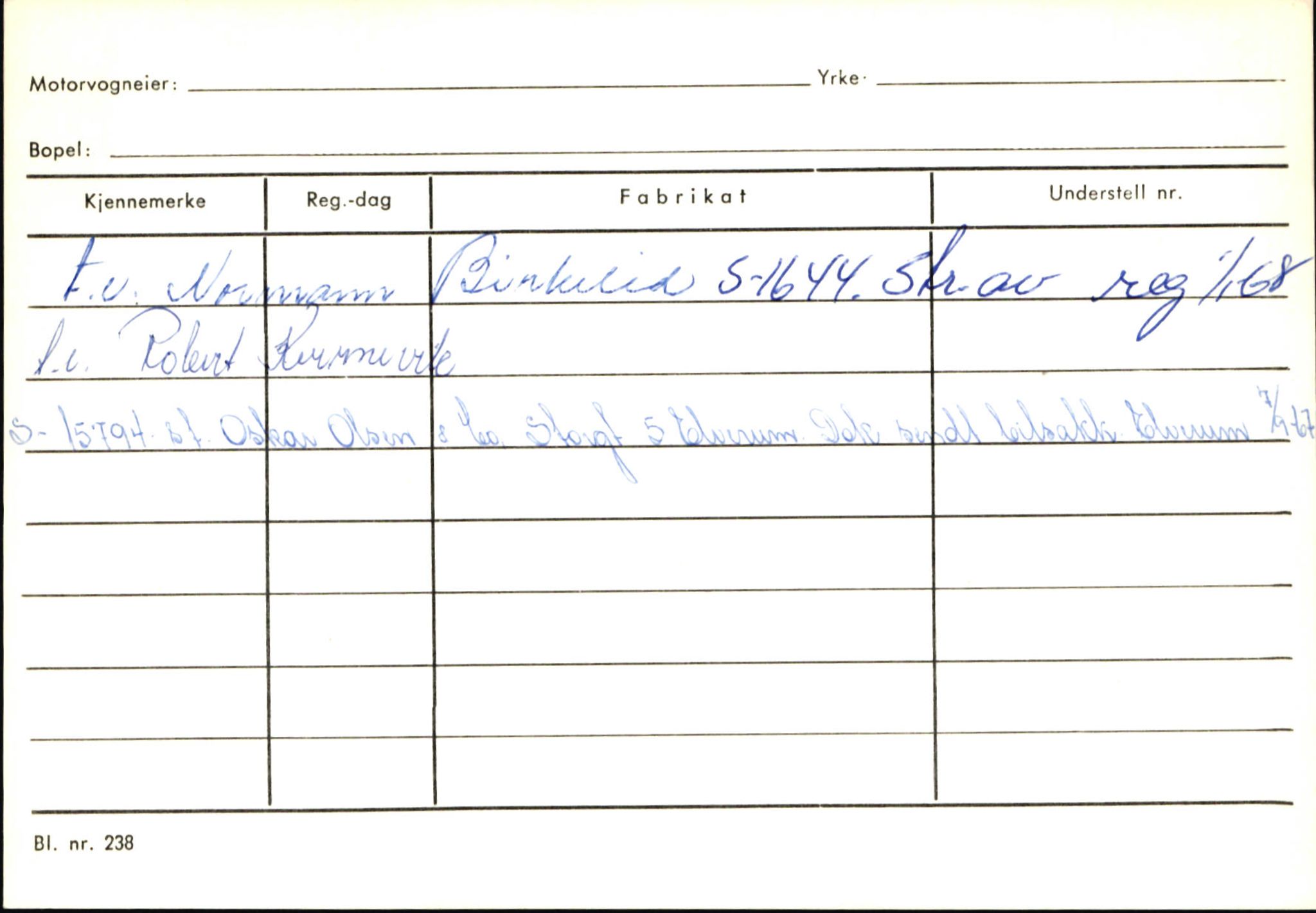 Statens vegvesen, Sogn og Fjordane vegkontor, SAB/A-5301/4/F/L0145: Registerkort Vågsøy S-Å. Årdal I-P, 1945-1975, p. 813