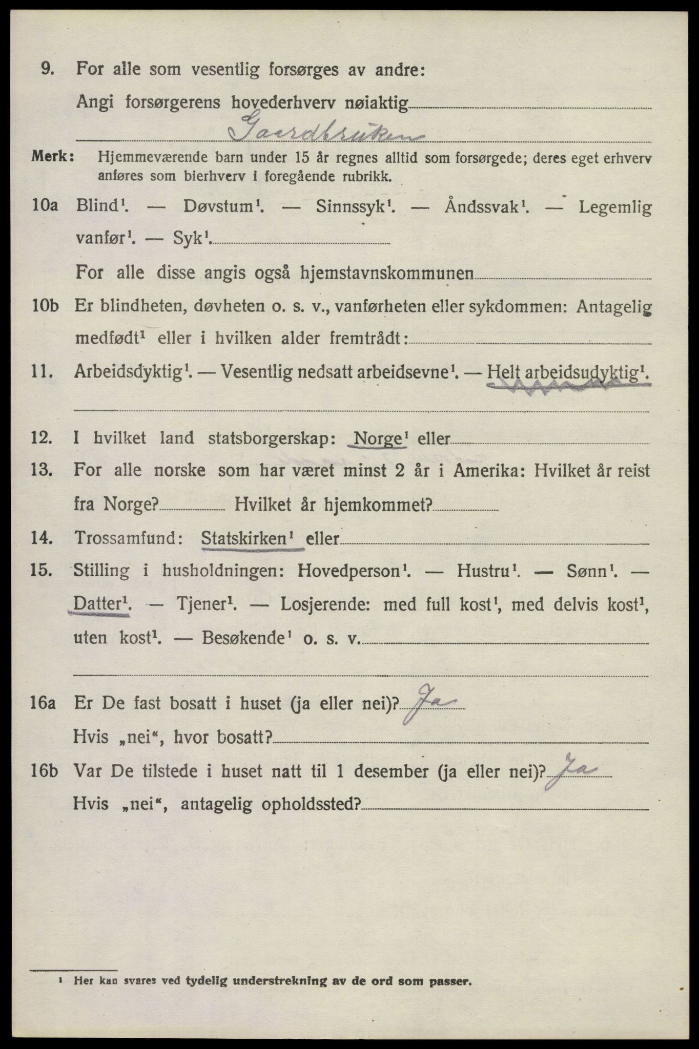 SAKO, 1920 census for Lardal, 1920, p. 5252