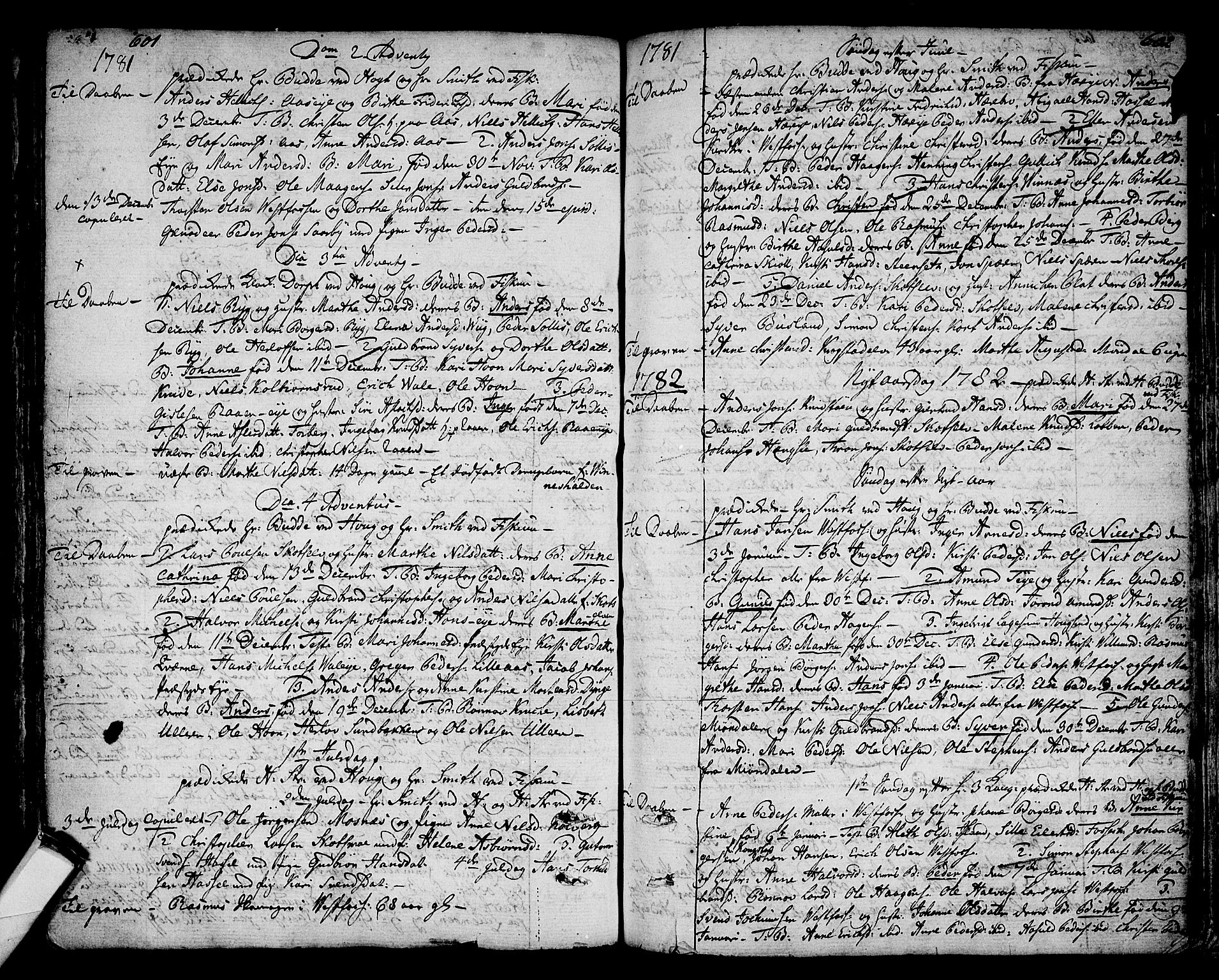 Eiker kirkebøker, SAKO/A-4/F/Fa/L0008: Parish register (official) no. I 8, 1764-1788, p. 601-602