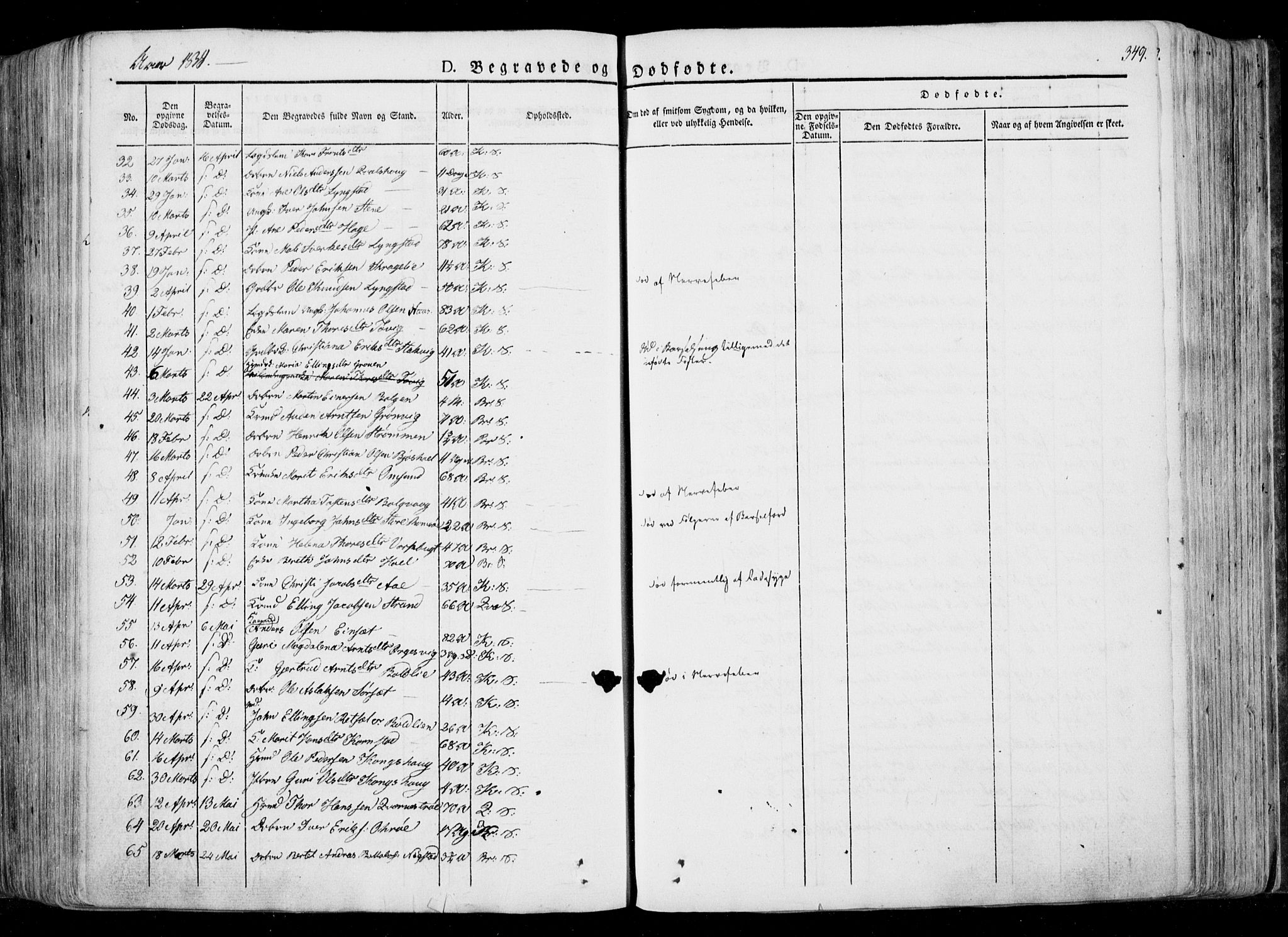 Ministerialprotokoller, klokkerbøker og fødselsregistre - Møre og Romsdal, SAT/A-1454/568/L0803: Parish register (official) no. 568A10, 1830-1853, p. 349