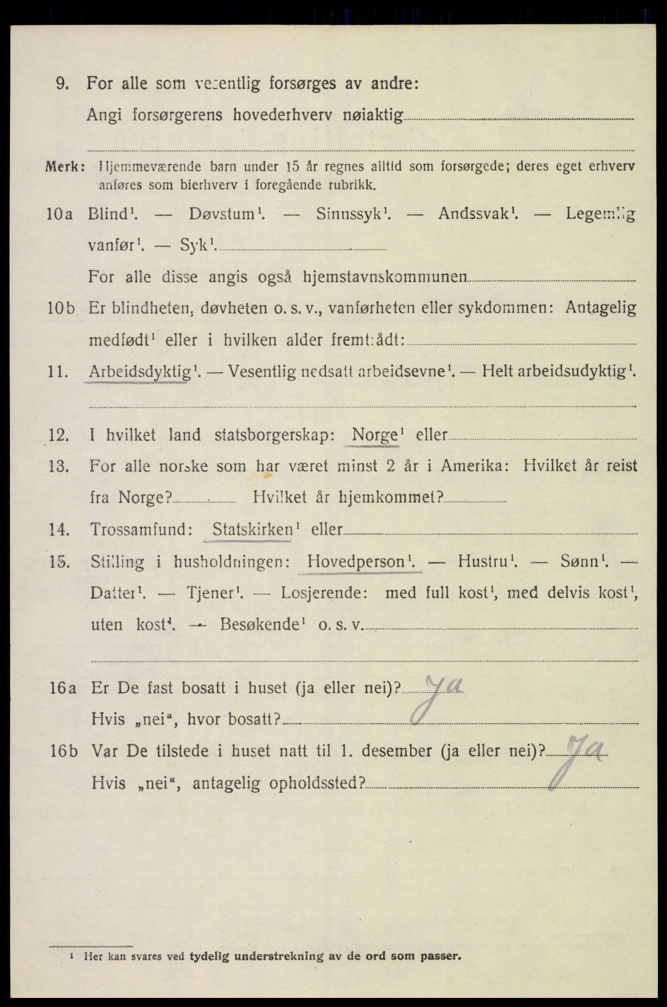 SAH, 1920 census for Furnes, 1920, p. 2424