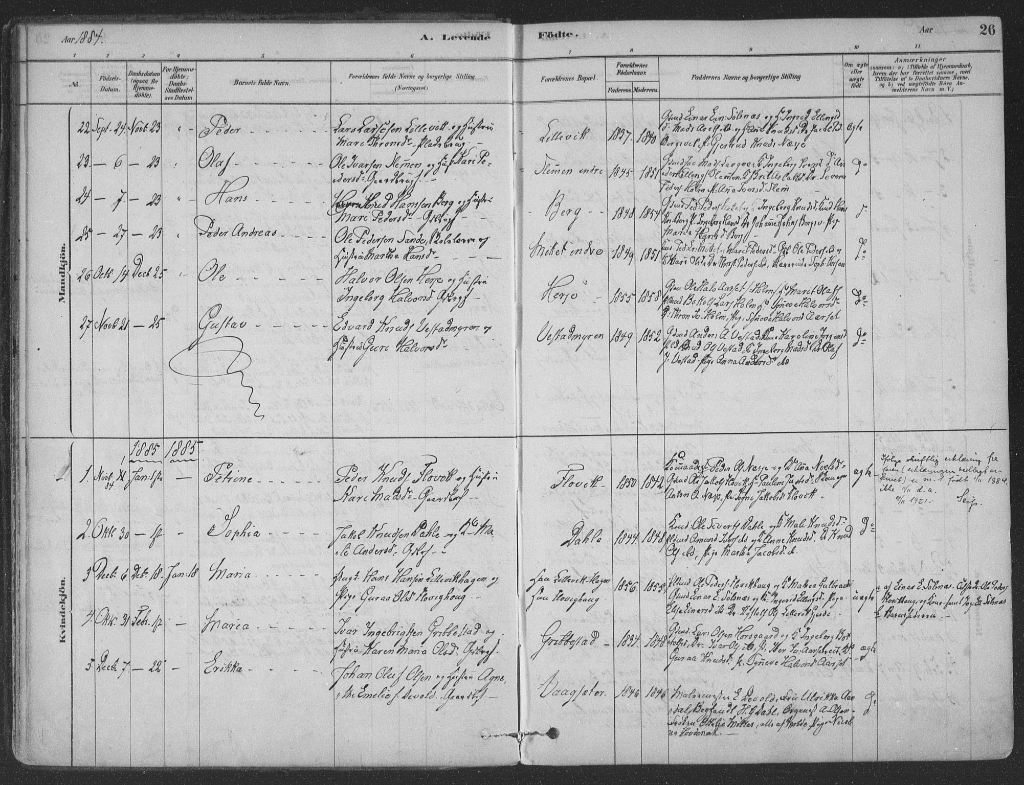 Ministerialprotokoller, klokkerbøker og fødselsregistre - Møre og Romsdal, SAT/A-1454/547/L0604: Parish register (official) no. 547A06, 1878-1906, p. 26