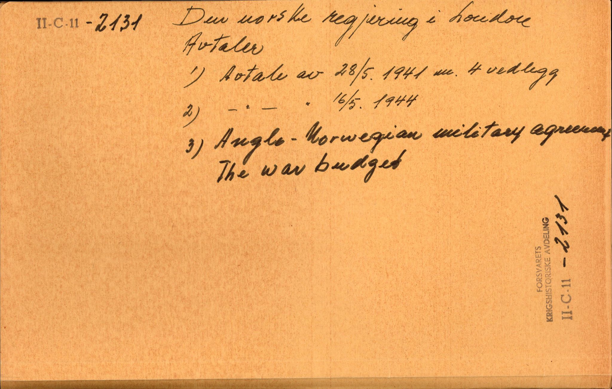 Forsvaret, Forsvarets krigshistoriske avdeling, RA/RAFA-2017/Y/Yf/L0210: II.C.11.2130-2136 - Den norske regjering i London., 1940-1959, p. 246