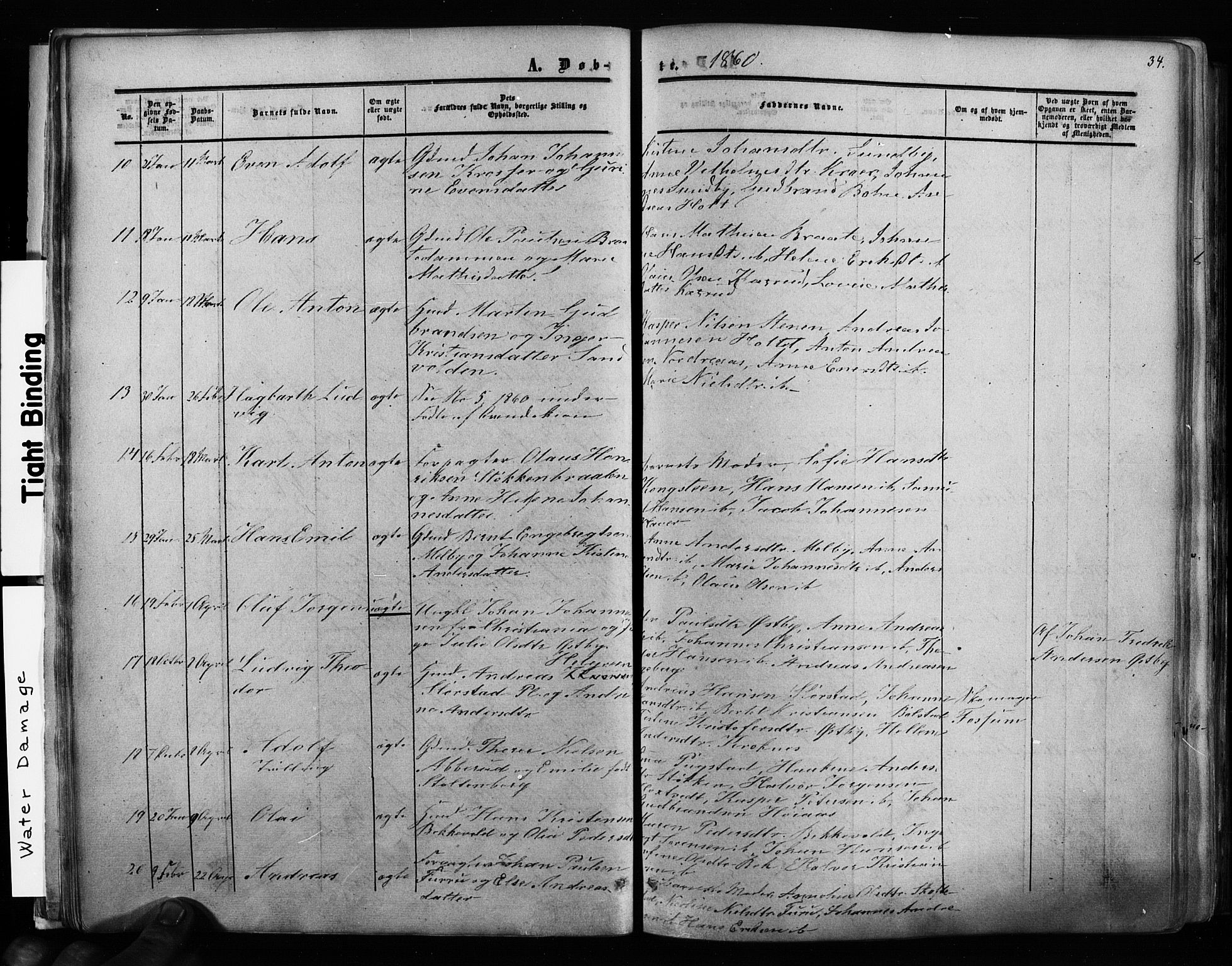 Ås prestekontor Kirkebøker, AV/SAO-A-10894/F/Fa/L0007: Parish register (official) no. I 7, 1854-1870, p. 34