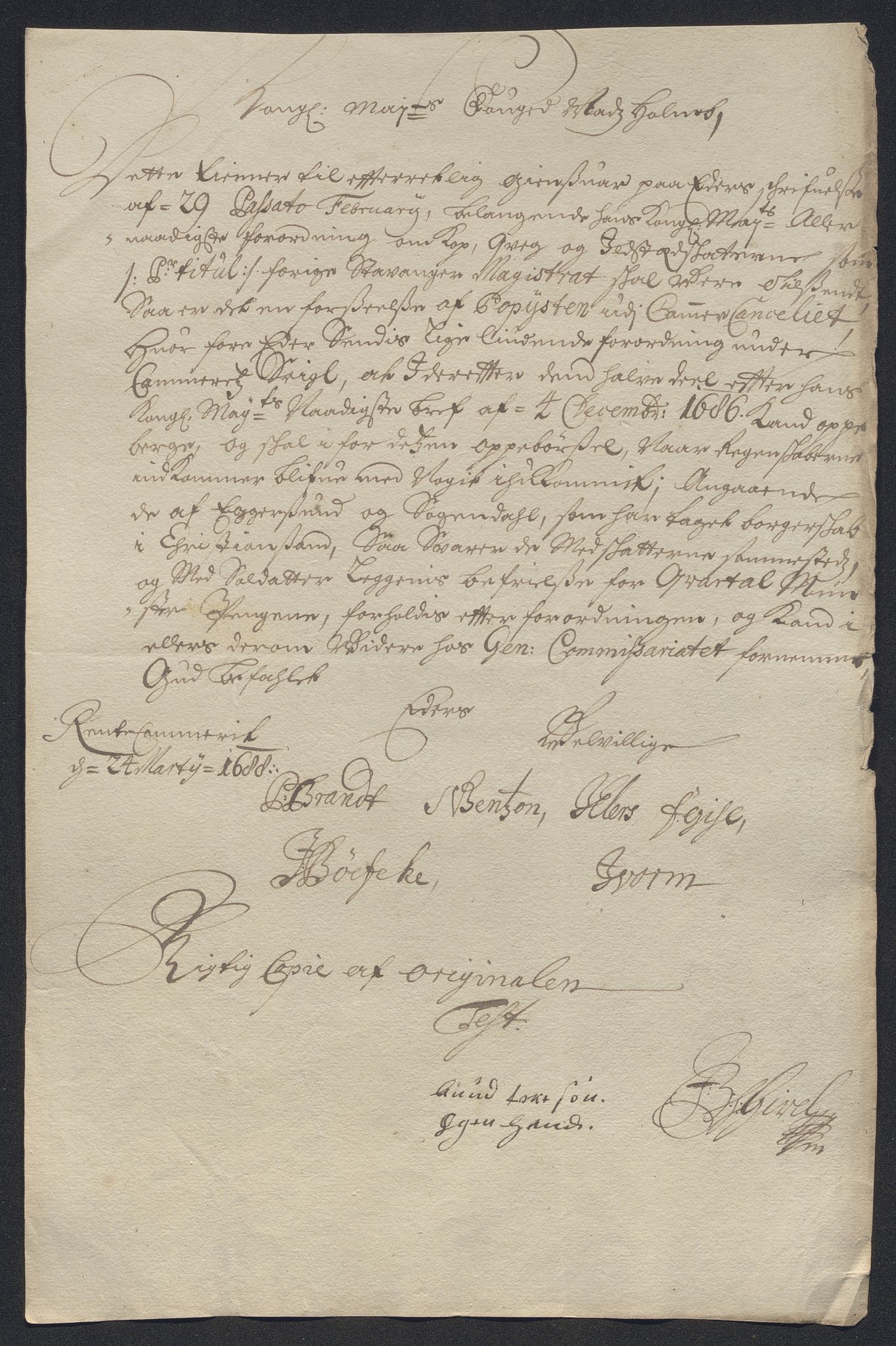 Rentekammeret inntil 1814, Reviderte regnskaper, Byregnskaper, AV/RA-EA-4066/R/Ro/L0302: [O4] Kontribusjonsregnskap, 1687-1711, p. 116