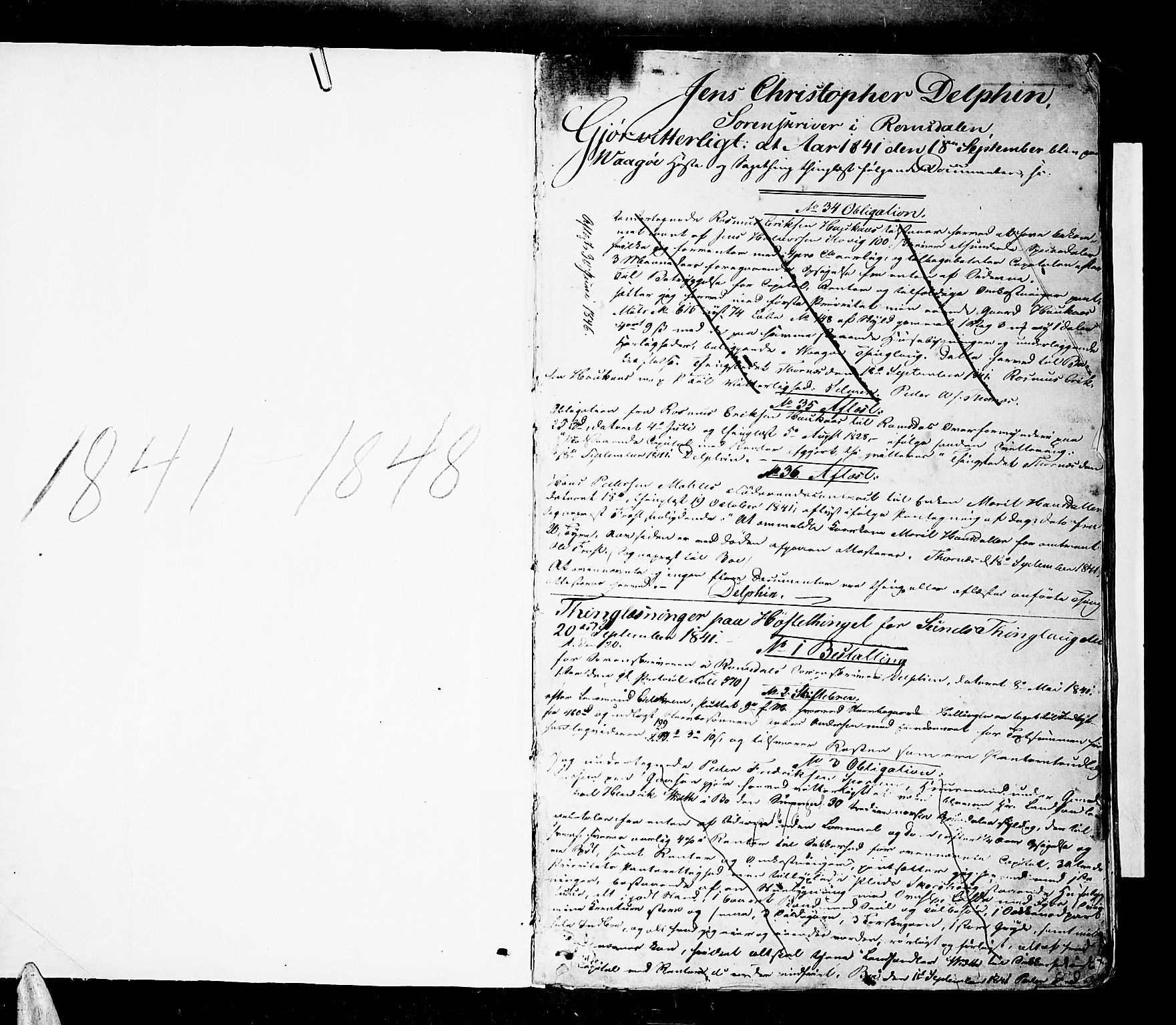 Romsdal sorenskriveri, SAT/A-4149/1/2/2C/L0012: Mortgage book no. 10, 1841-1848, p. 0-1