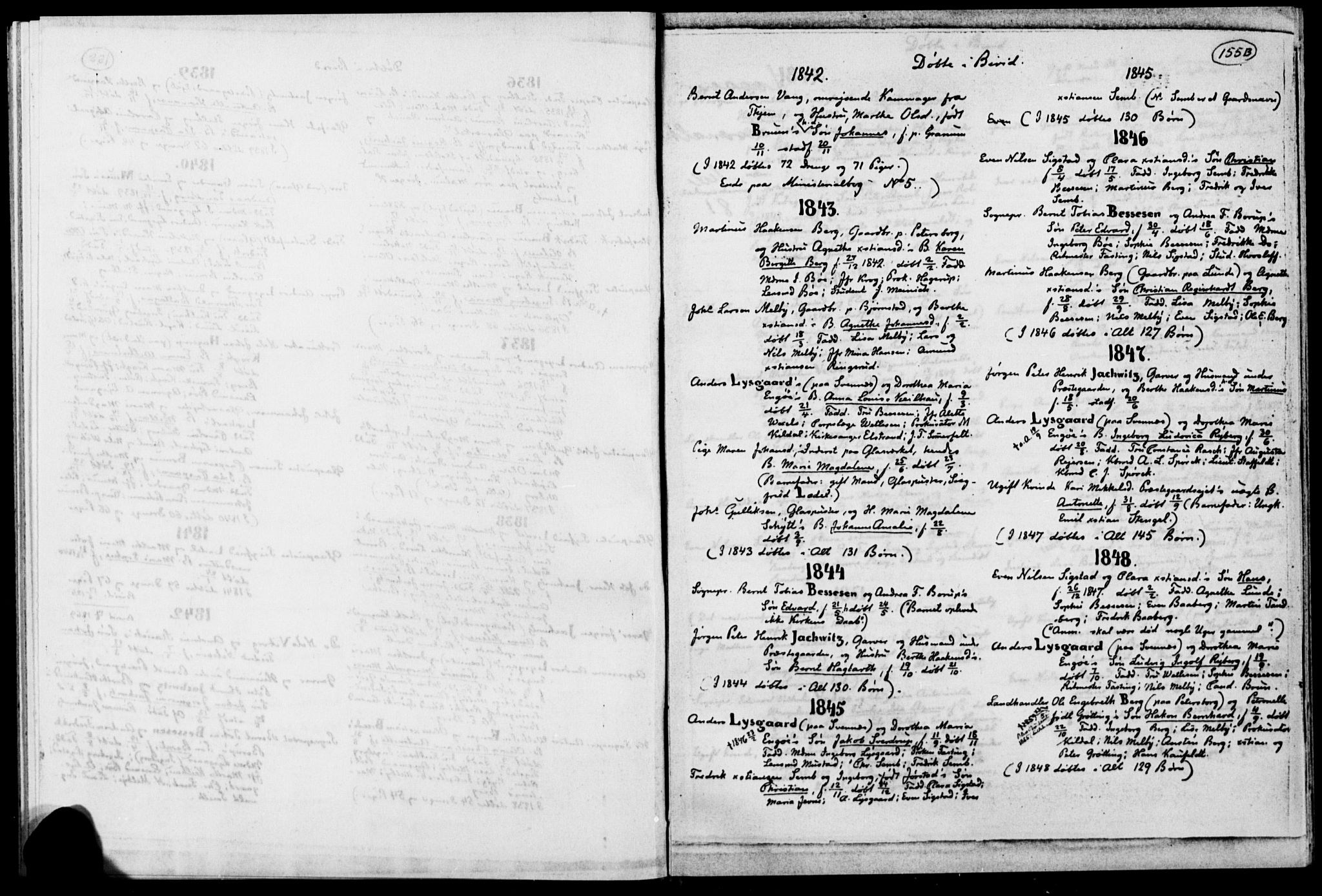 Biri prestekontor, AV/SAH-PREST-096/H/Ha/Haa/L000A: Parish register transcript no. A, 1730-1879, p. 155b