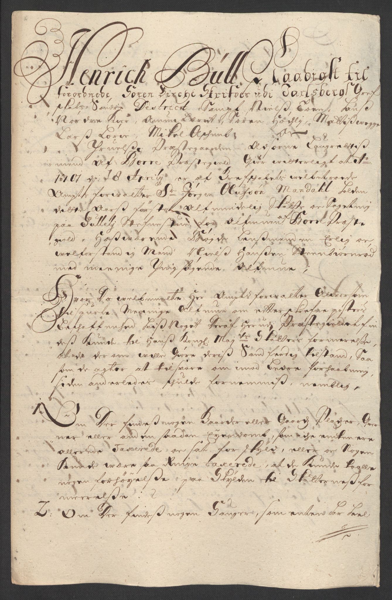 Rentekammeret inntil 1814, Reviderte regnskaper, Fogderegnskap, RA/EA-4092/R32/L1869: Fogderegnskap Jarlsberg grevskap, 1700-1701, p. 315