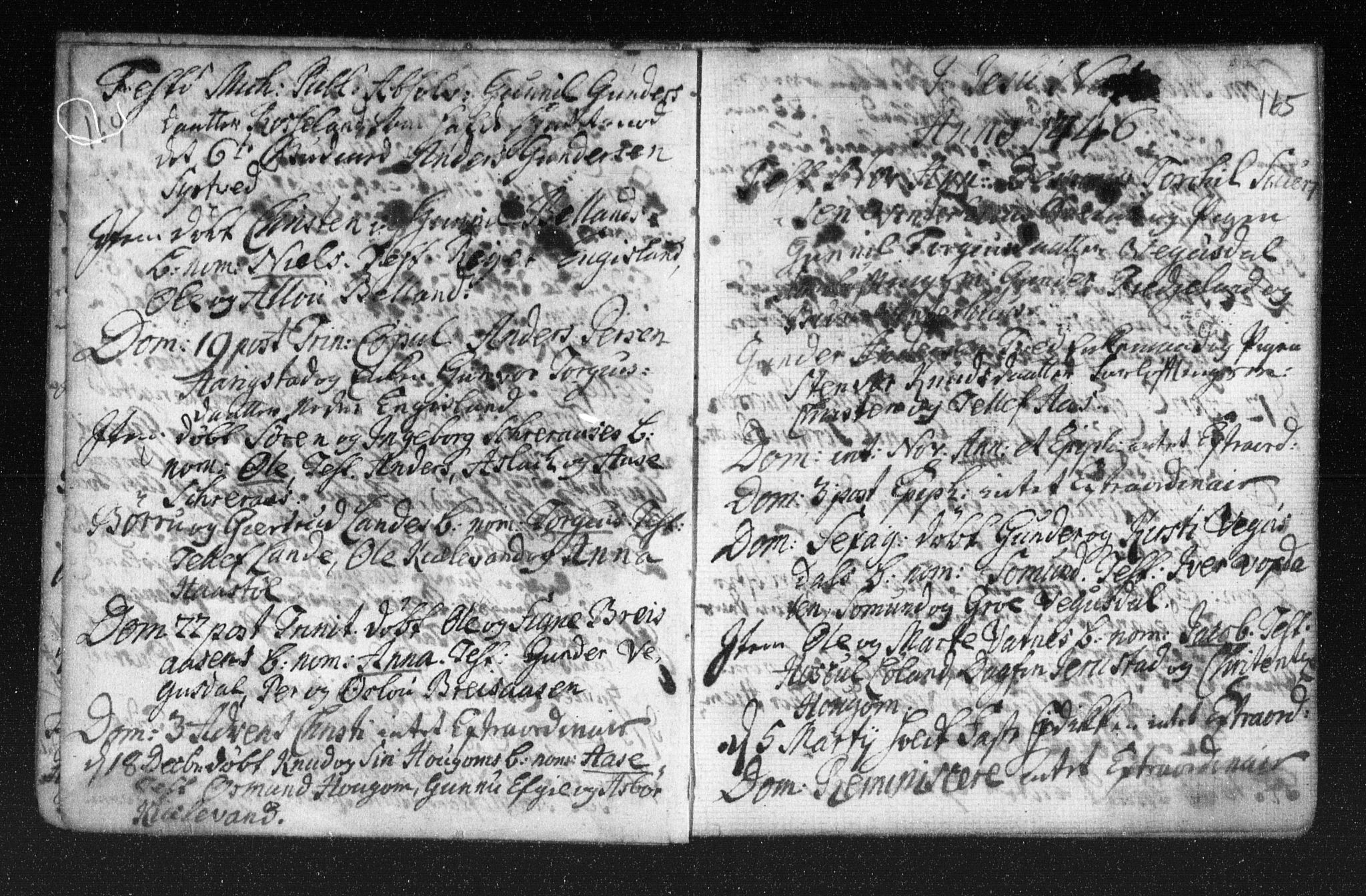 Herefoss sokneprestkontor, AV/SAK-1111-0019/F/Fa/Fab/L0001: Parish register (official) no. A 1, 1704-1779, p. 164-165