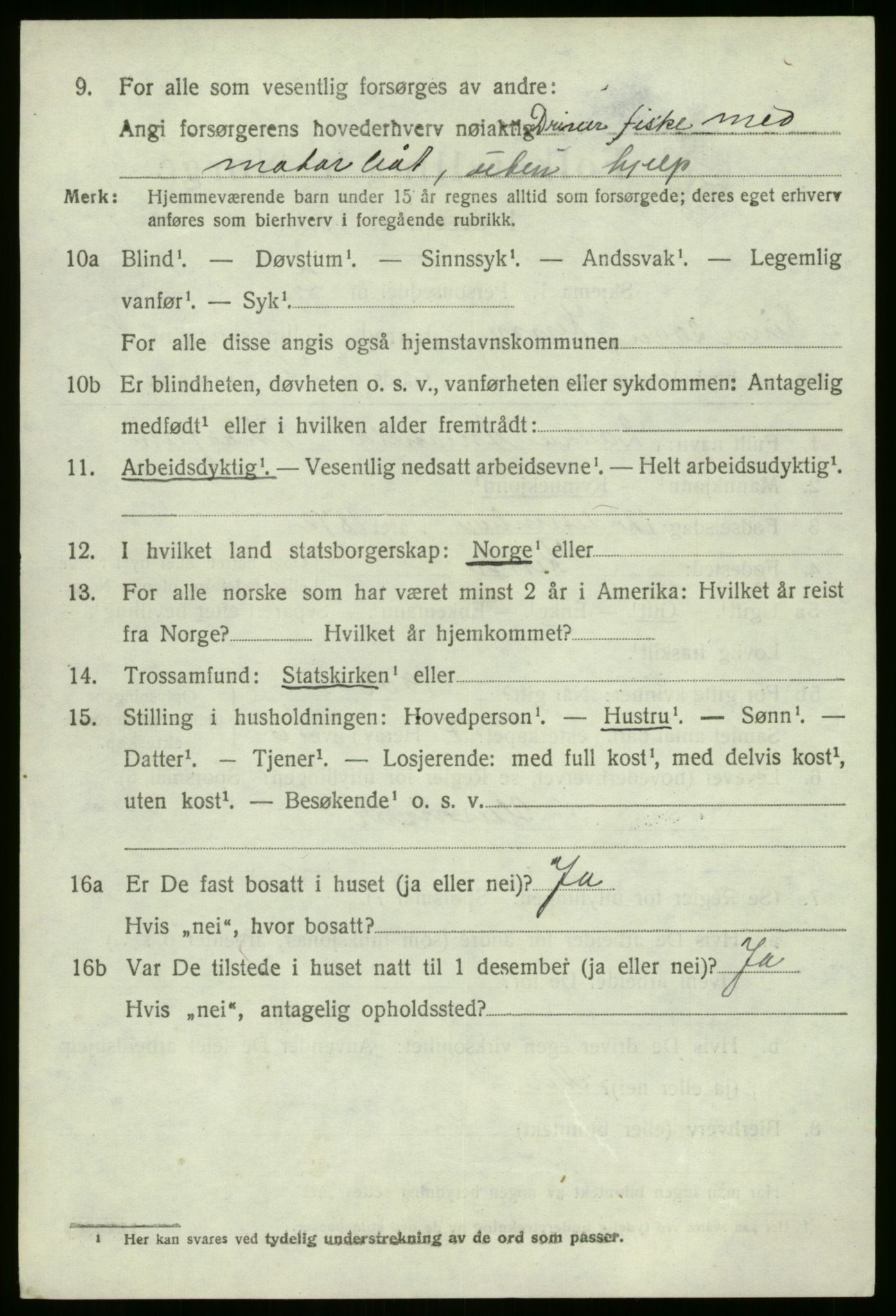 SAB, 1920 census for Kinn, 1920, p. 5120