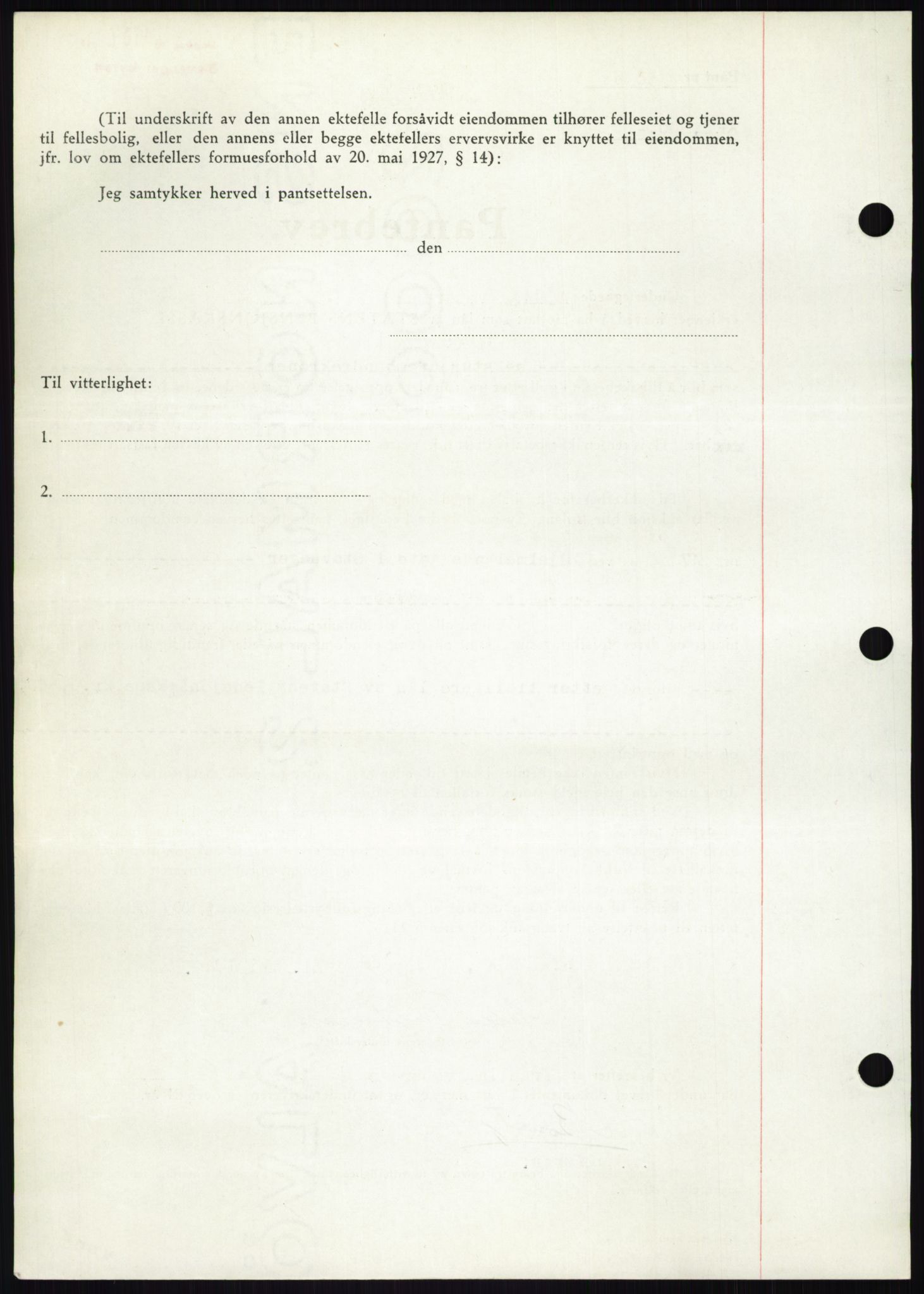 Stavanger byrett, AV/SAST-A-100455/002/G/Gb/L0032: Mortgage book, 1947-1950, Diary no: : 1404/1949