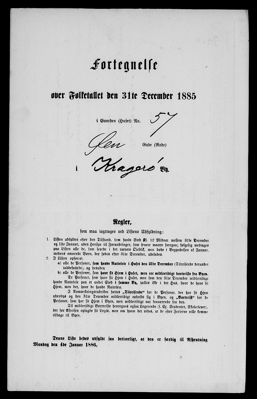 SAKO, 1885 census for 0801 Kragerø, 1885, p. 570