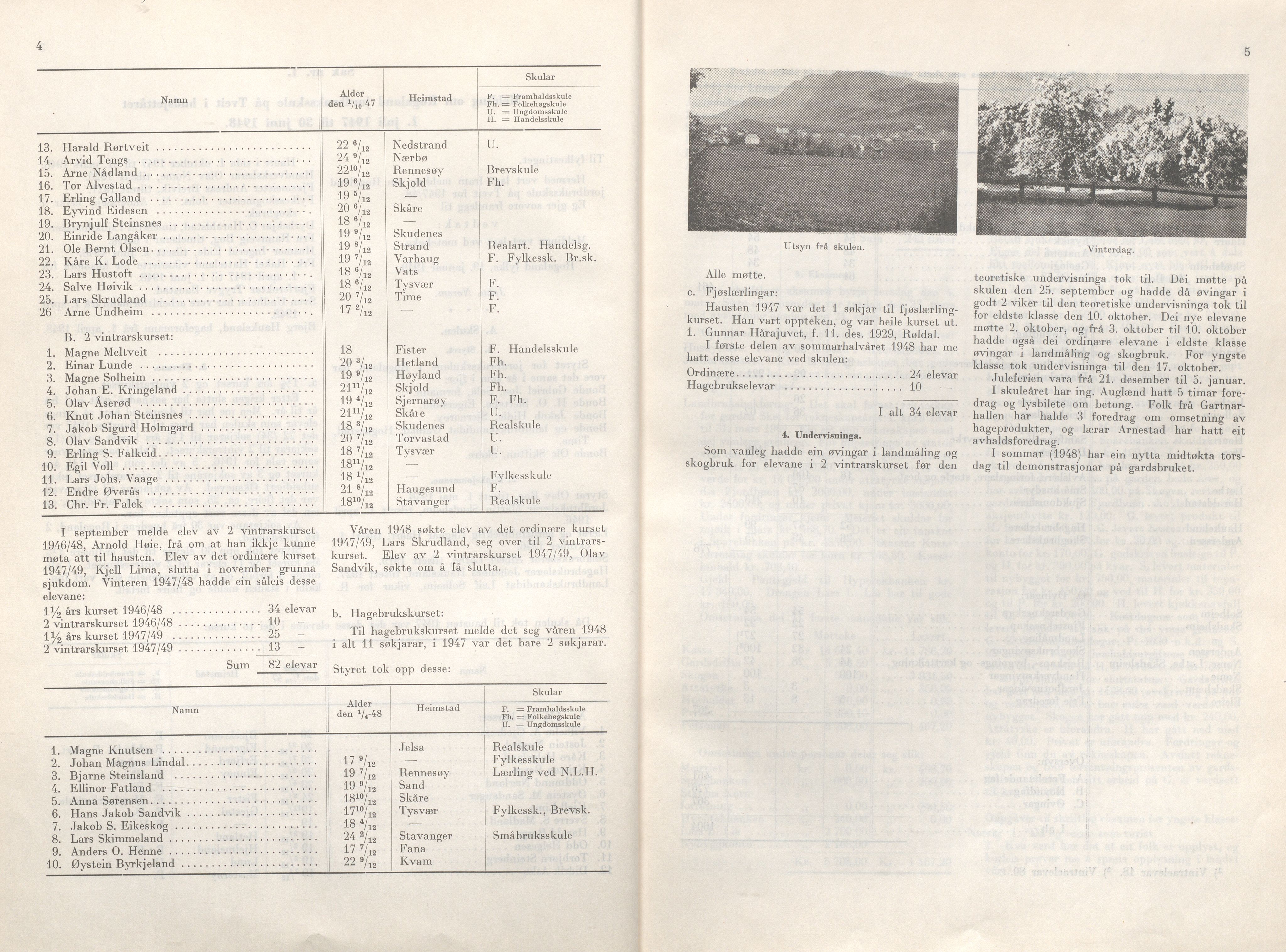 Rogaland fylkeskommune - Fylkesrådmannen , IKAR/A-900/A/Aa/Aaa/L0068: Møtebok , 1949, p. 4-5