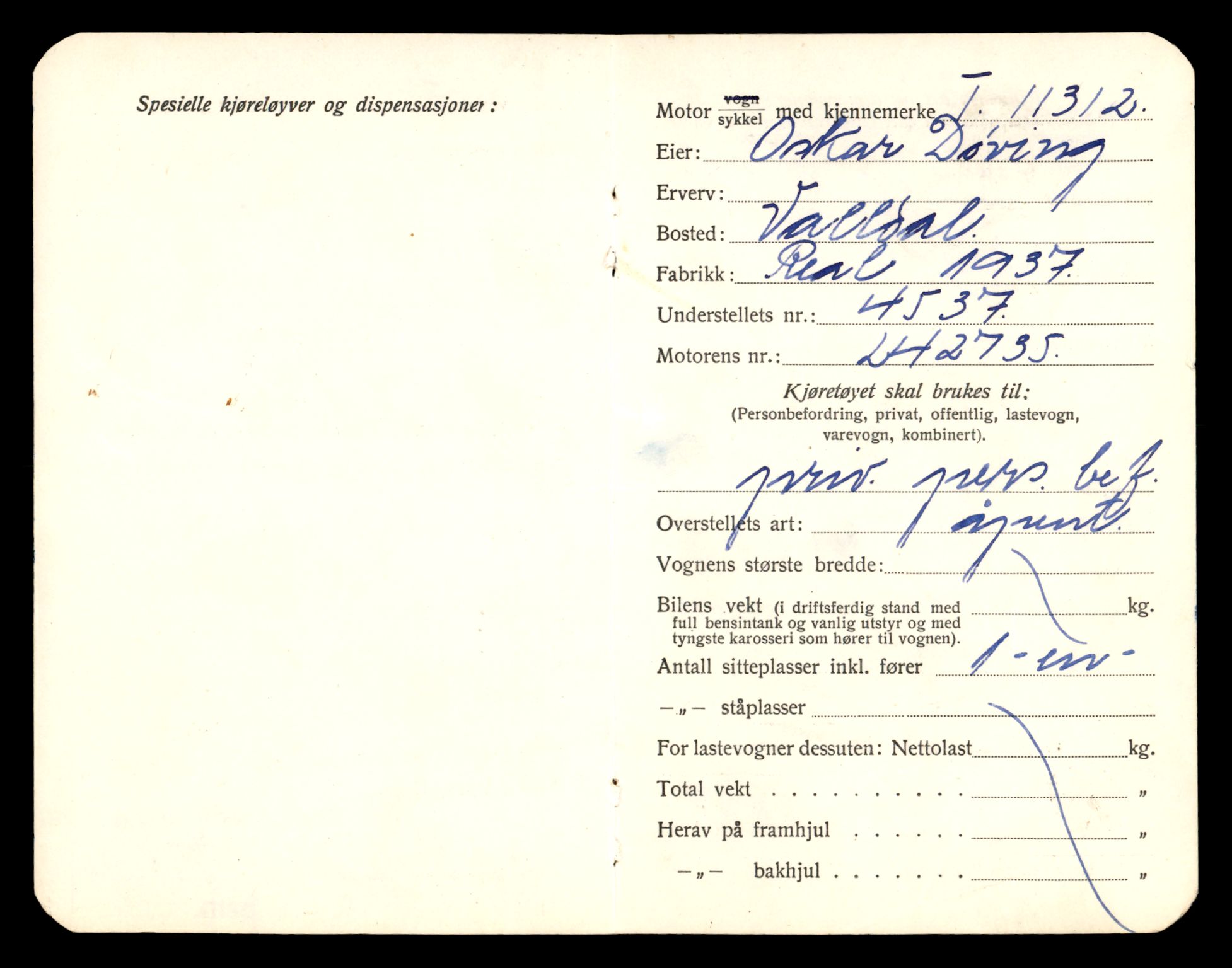 Møre og Romsdal vegkontor - Ålesund trafikkstasjon, AV/SAT-A-4099/F/Fe/L0028: Registreringskort for kjøretøy T 11290 - T 11429, 1927-1998, p. 543