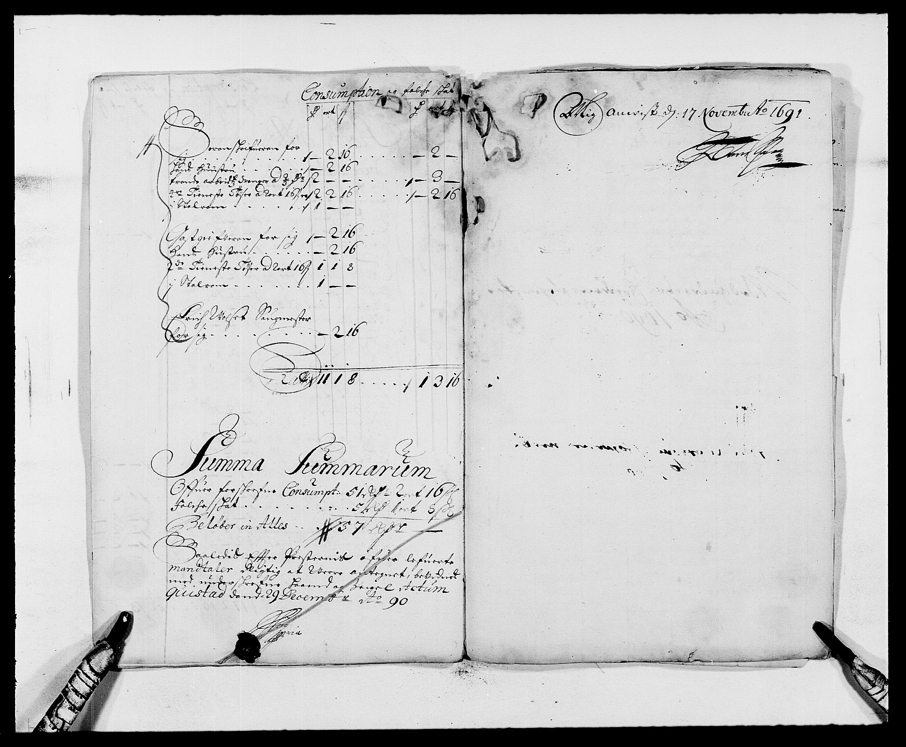 Rentekammeret inntil 1814, Reviderte regnskaper, Fogderegnskap, RA/EA-4092/R63/L4307: Fogderegnskap Inderøy, 1690-1691, p. 116