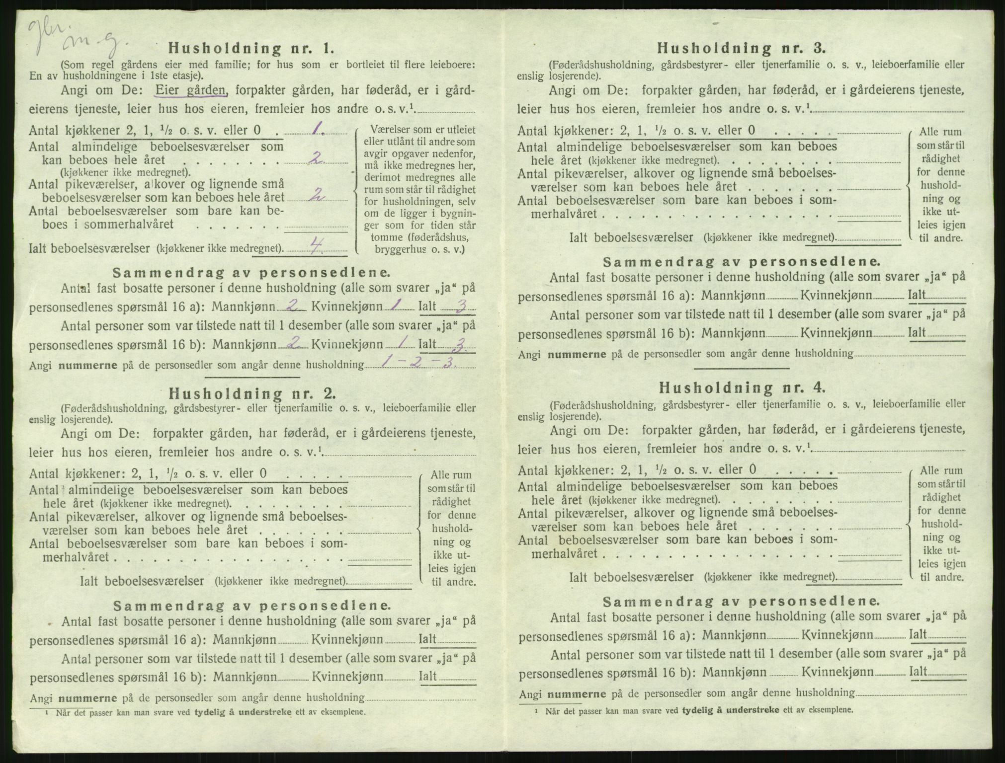 SAT, 1920 census for Bolsøy, 1920, p. 1044