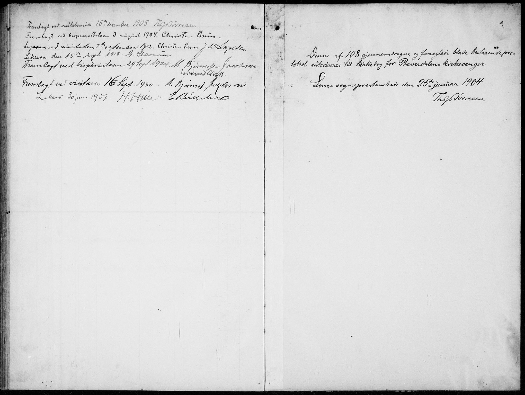 Lom prestekontor, SAH/PREST-070/L/L0007: Parish register (copy) no. 7, 1904-1938