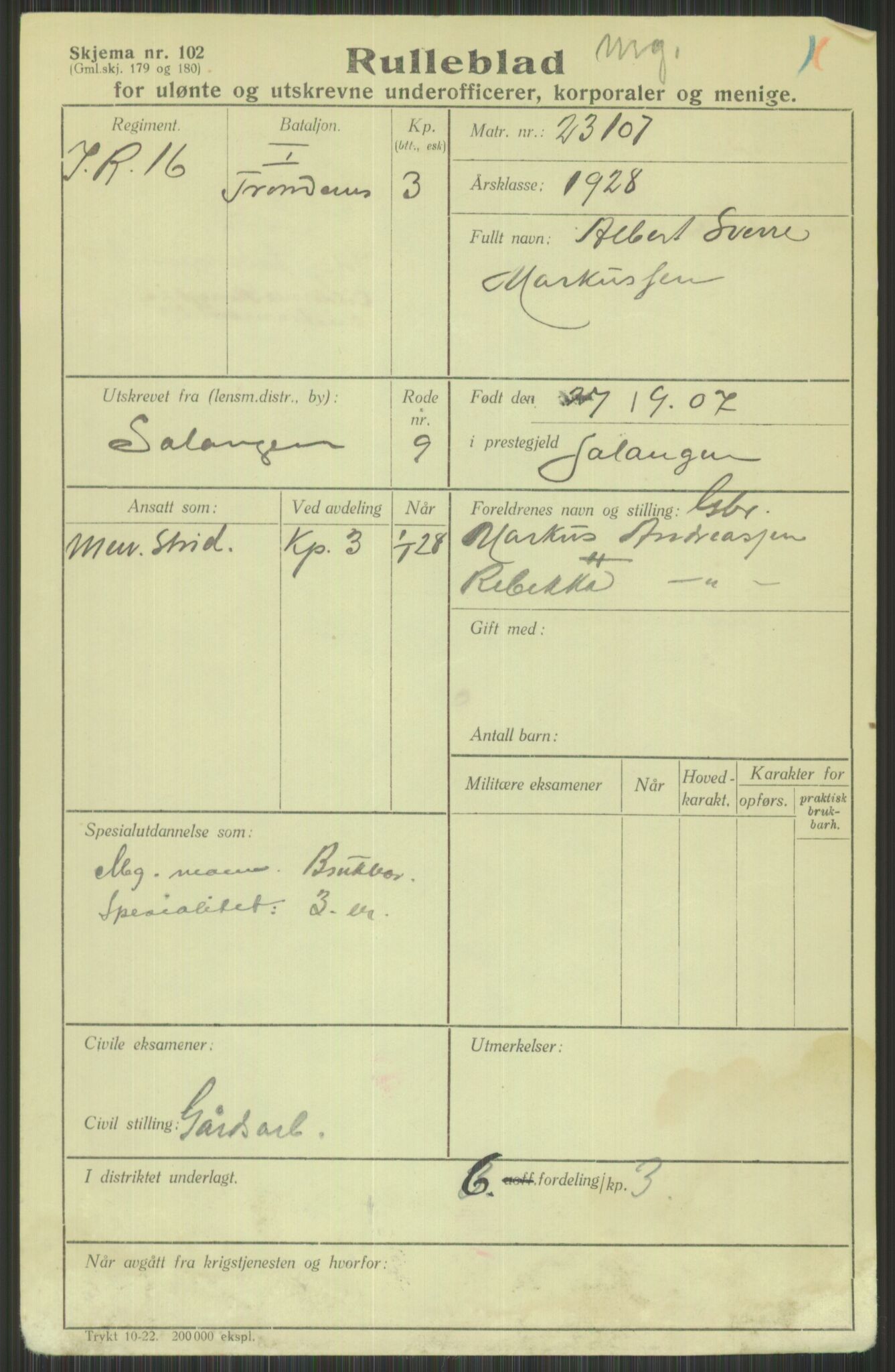 Forsvaret, Troms infanteriregiment nr. 16, AV/RA-RAFA-3146/P/Pa/L0013/0003: Rulleblad / Rulleblad for regimentets menige mannskaper, årsklasse 1928, 1928, p. 471