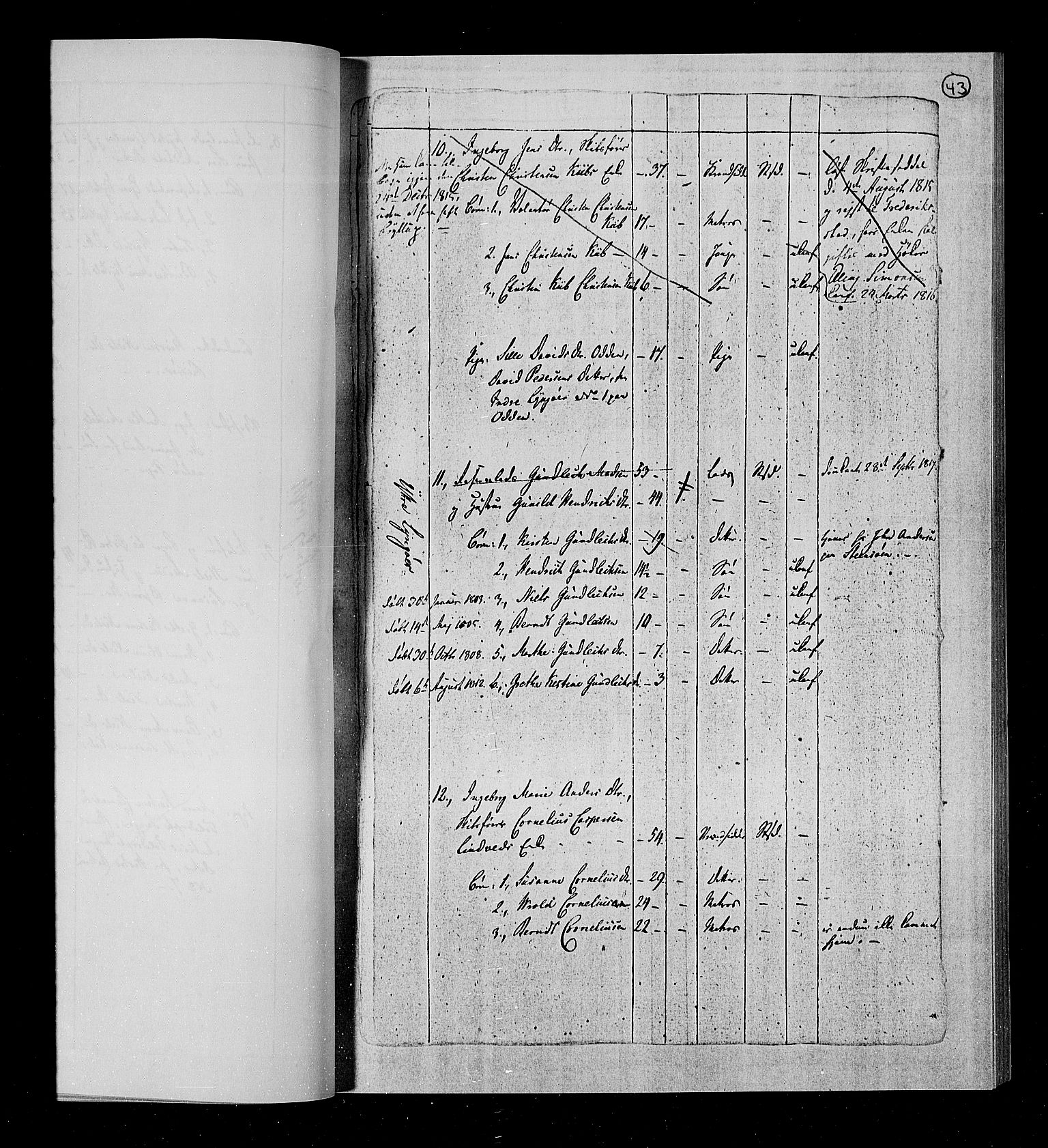 RA, Census 1815, vol. 1b: Dypvåg parish, 1815, p. 45