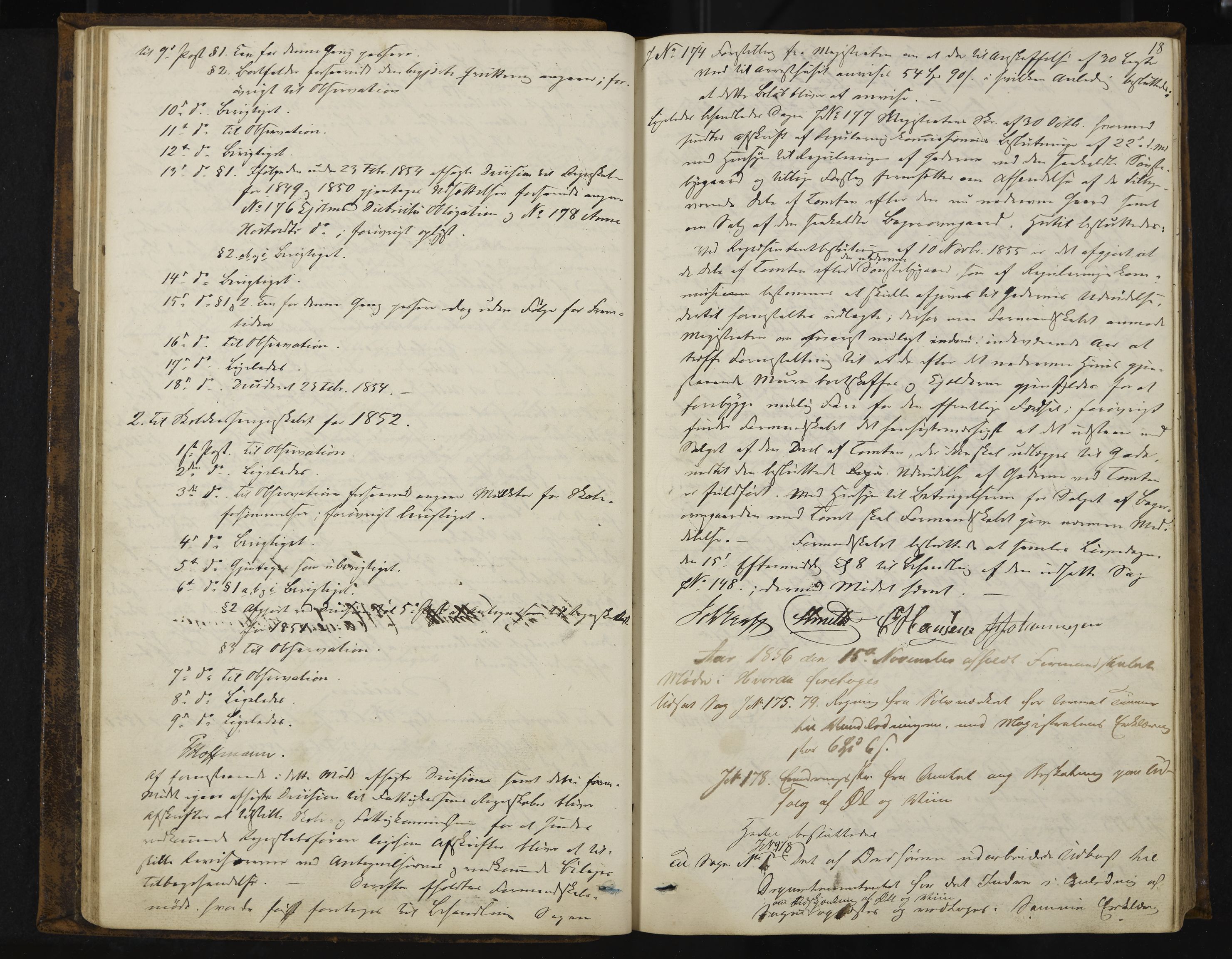 Kongsberg formannskap og sentraladministrasjon, IKAK/0604021-1/A/L0003: Møtebok med register, 1856-1861, p. 18