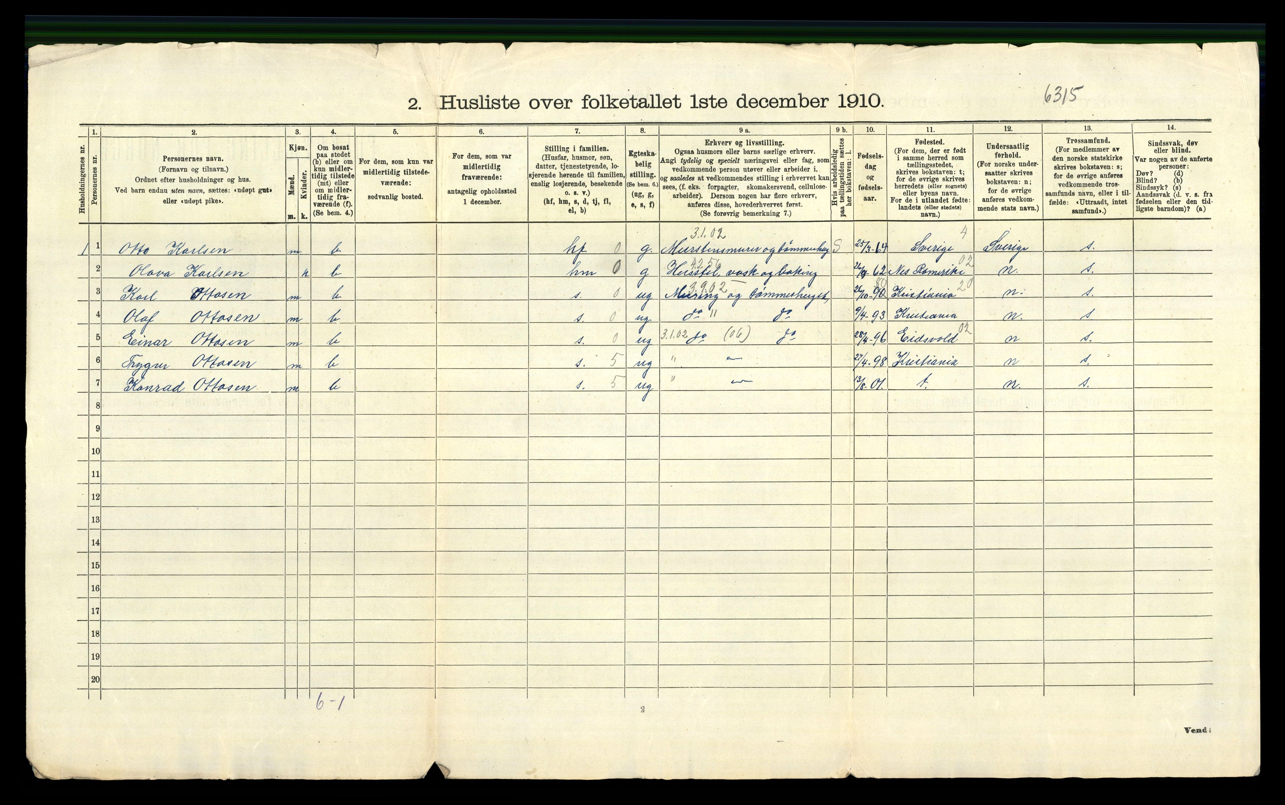 RA, 1910 census for Røyken, 1910, p. 34