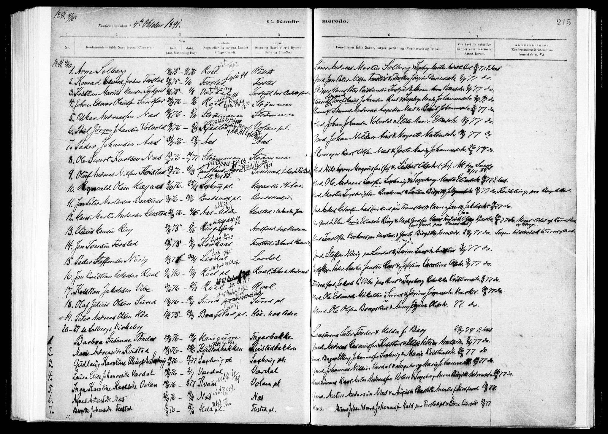 Ministerialprotokoller, klokkerbøker og fødselsregistre - Nord-Trøndelag, SAT/A-1458/730/L0285: Parish register (official) no. 730A10, 1879-1914, p. 215