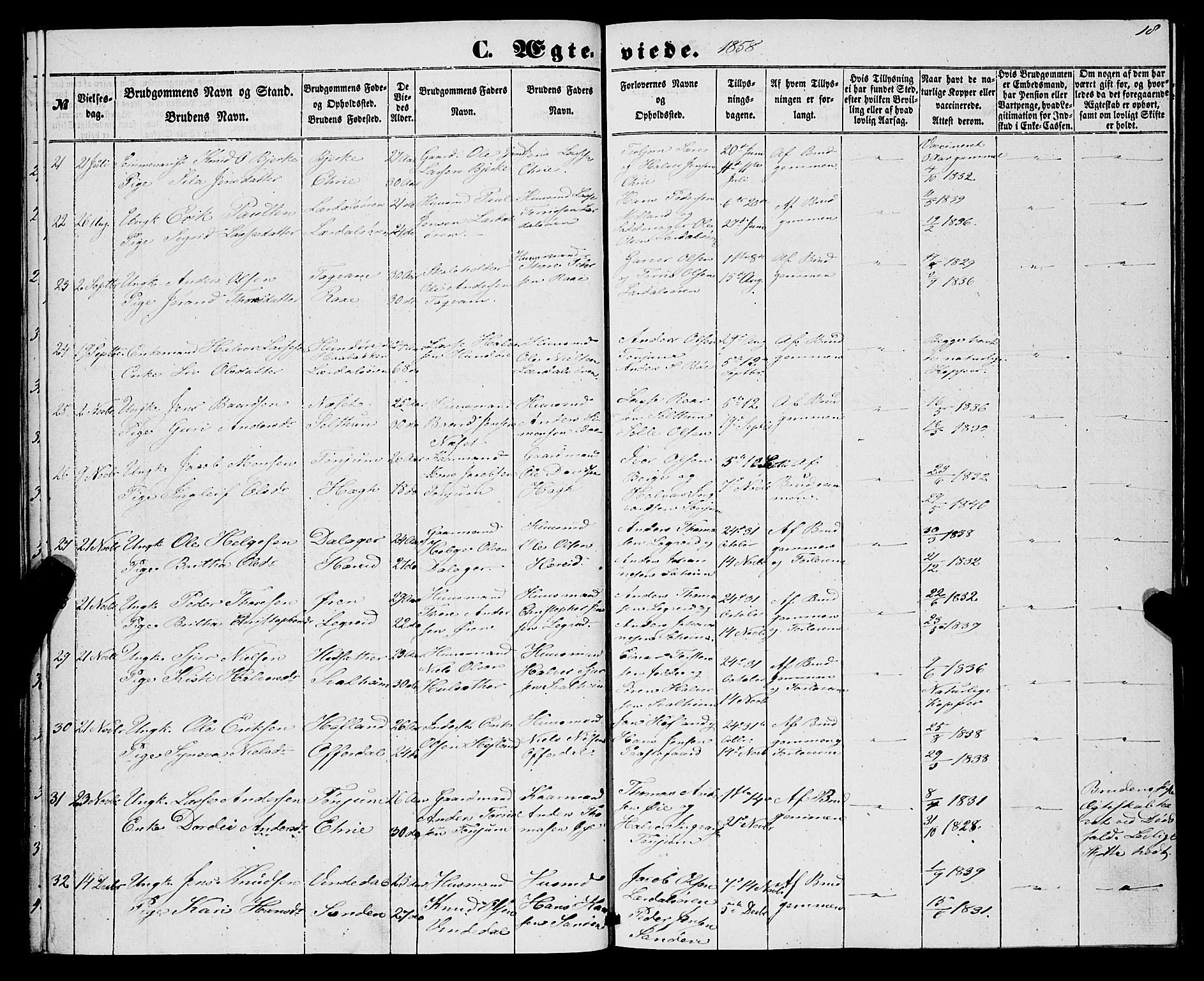 Lærdal sokneprestembete, AV/SAB-A-81201: Parish register (official) no. A 15, 1853-1877, p. 18