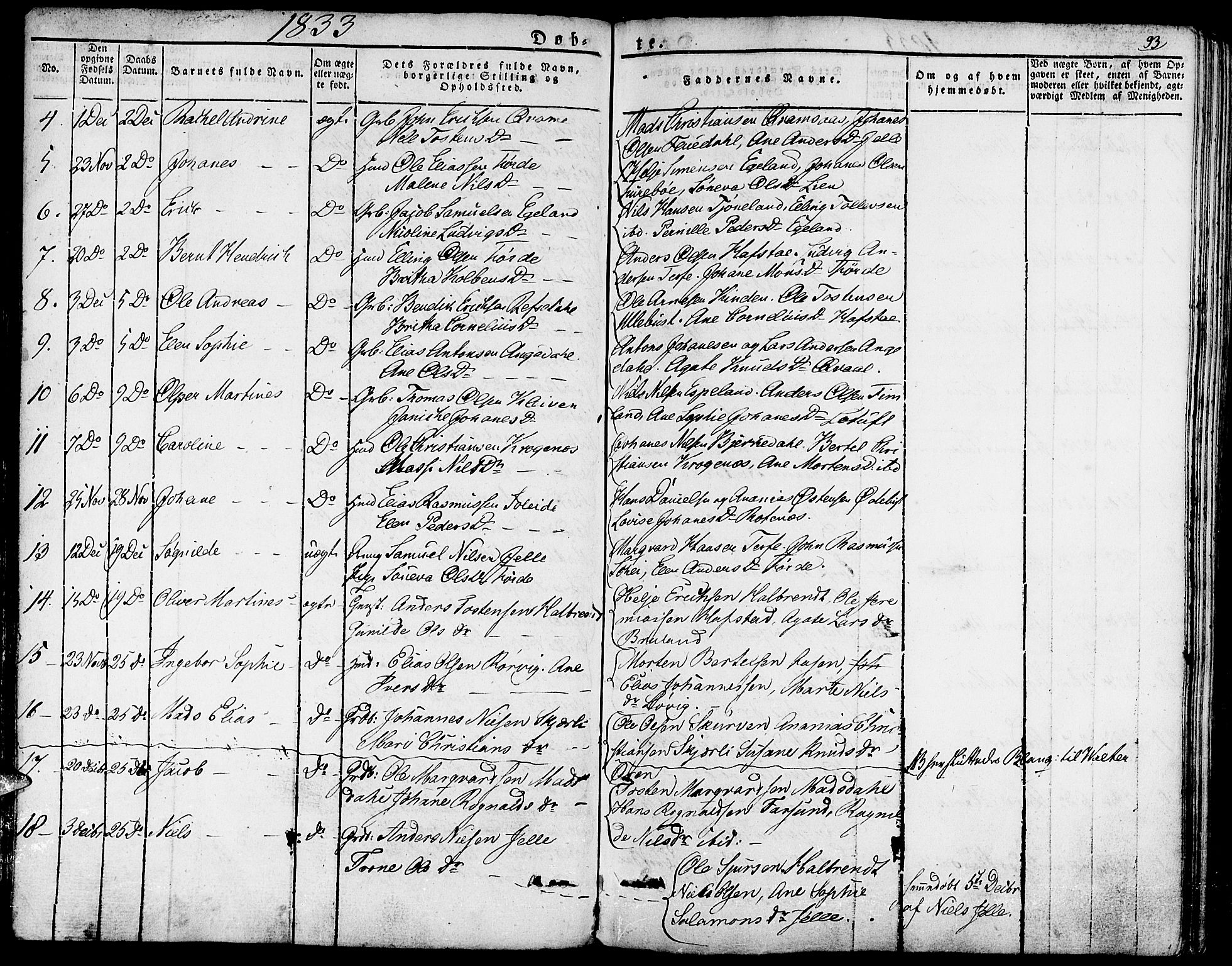 Førde sokneprestembete, SAB/A-79901/H/Haa/Haaa/L0006: Parish register (official) no. A 6, 1821-1842, p. 93