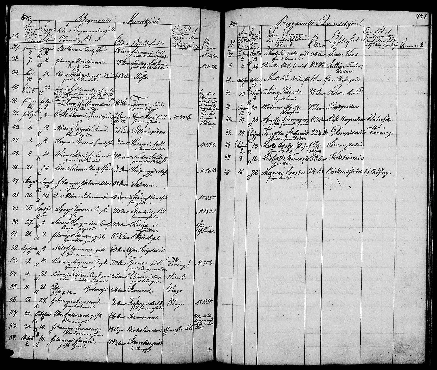 Ringsaker prestekontor, AV/SAH-PREST-014/L/La/L0005: Parish register (copy) no. 5, 1839-1850, p. 471