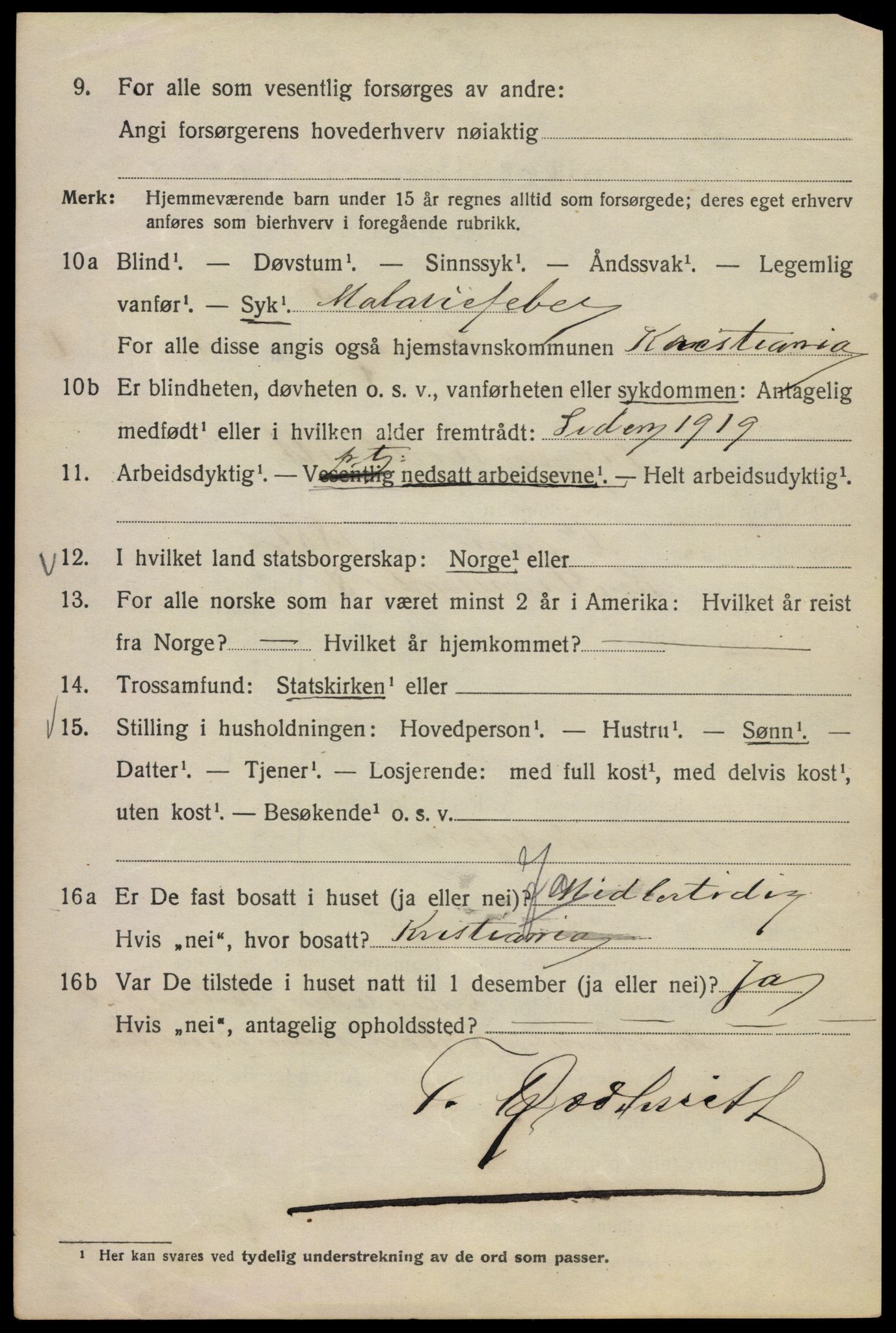 SAO, 1920 census for Kristiania, 1920, p. 384482