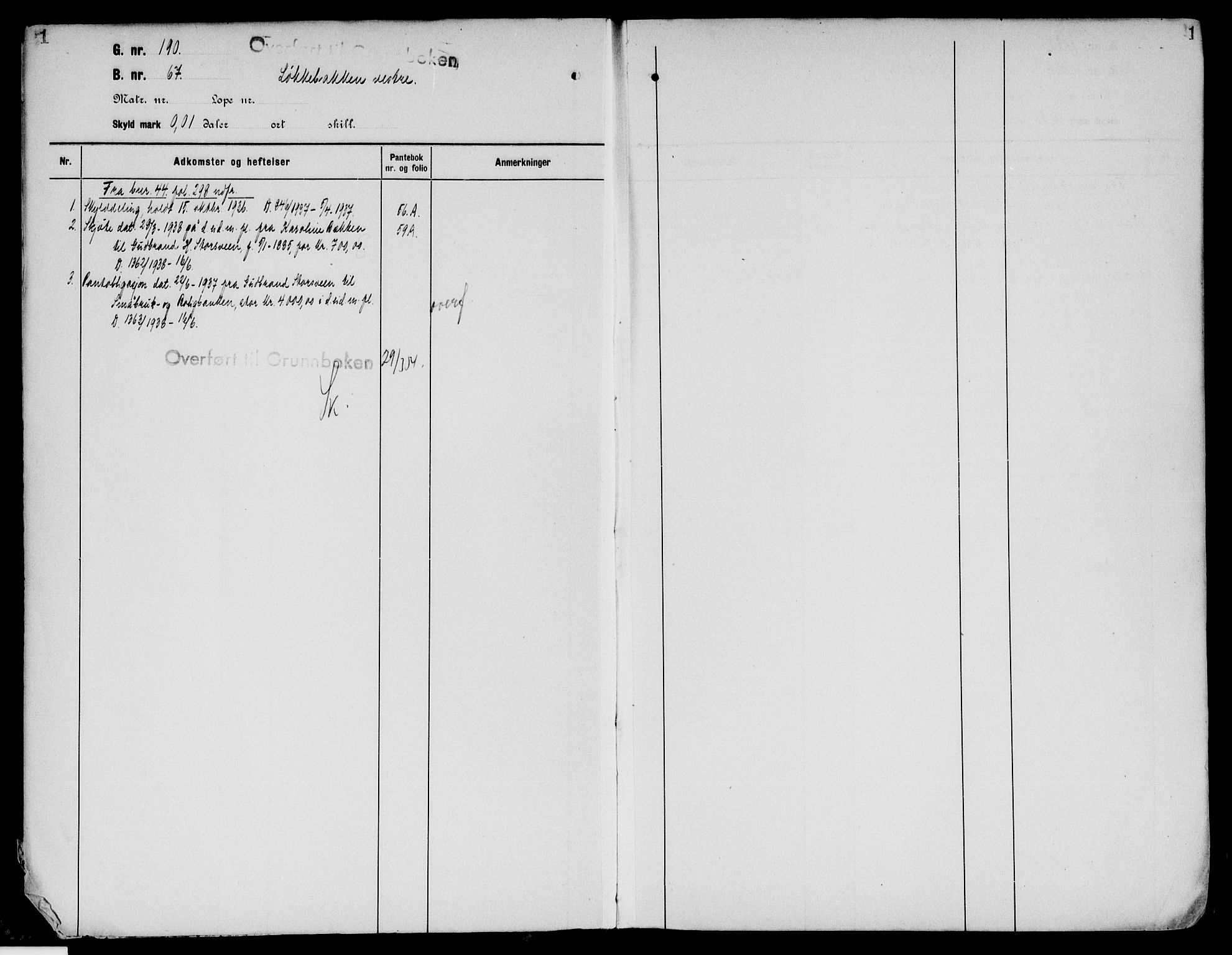 Sør-Østerdal sorenskriveri, SAH/TING-018/H/Ha/Haa/L0035: Mortgage register no. 17, 1922-1954, p. 1