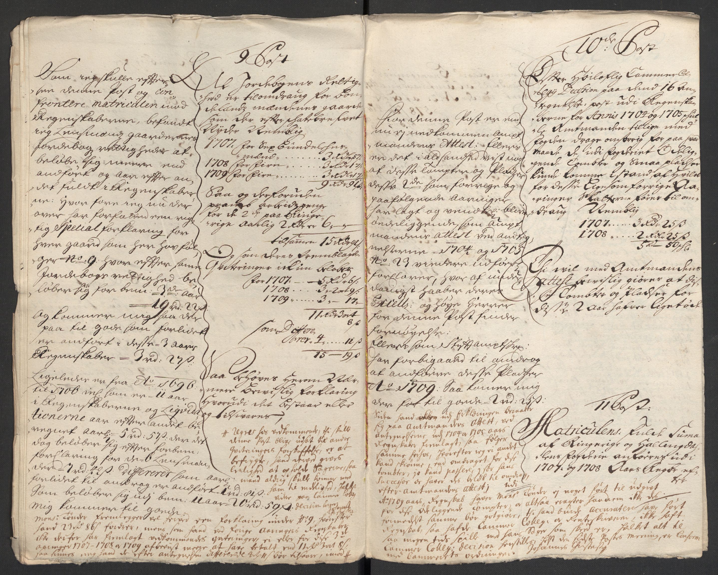 Rentekammeret inntil 1814, Reviderte regnskaper, Fogderegnskap, AV/RA-EA-4092/R23/L1468: Fogderegnskap Ringerike og Hallingdal, 1709-1710, p. 202