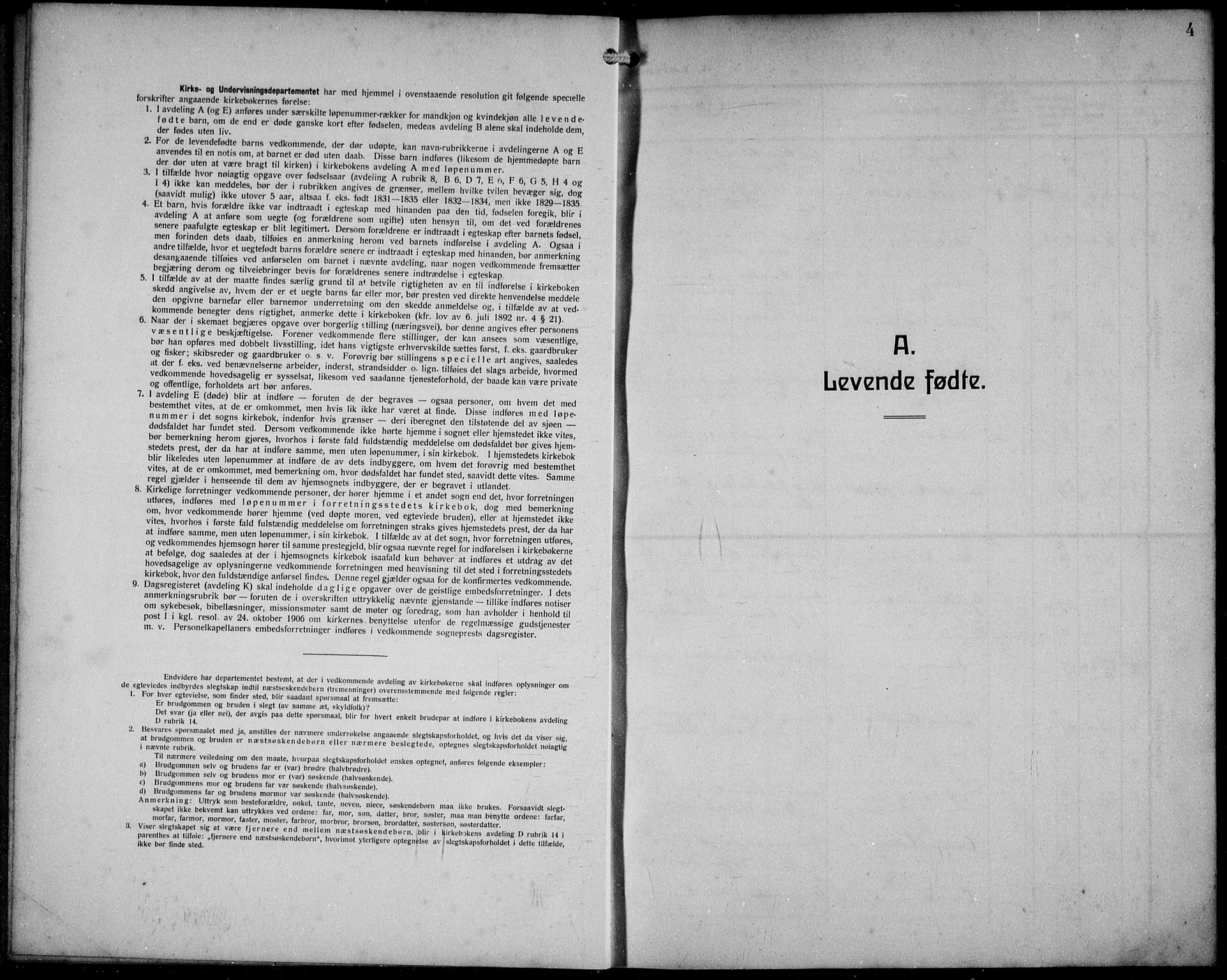 Avaldsnes sokneprestkontor, SAST/A -101851/H/Ha/Hab/L0008: Parish register (copy) no. B 8, 1910-1939, p. 4