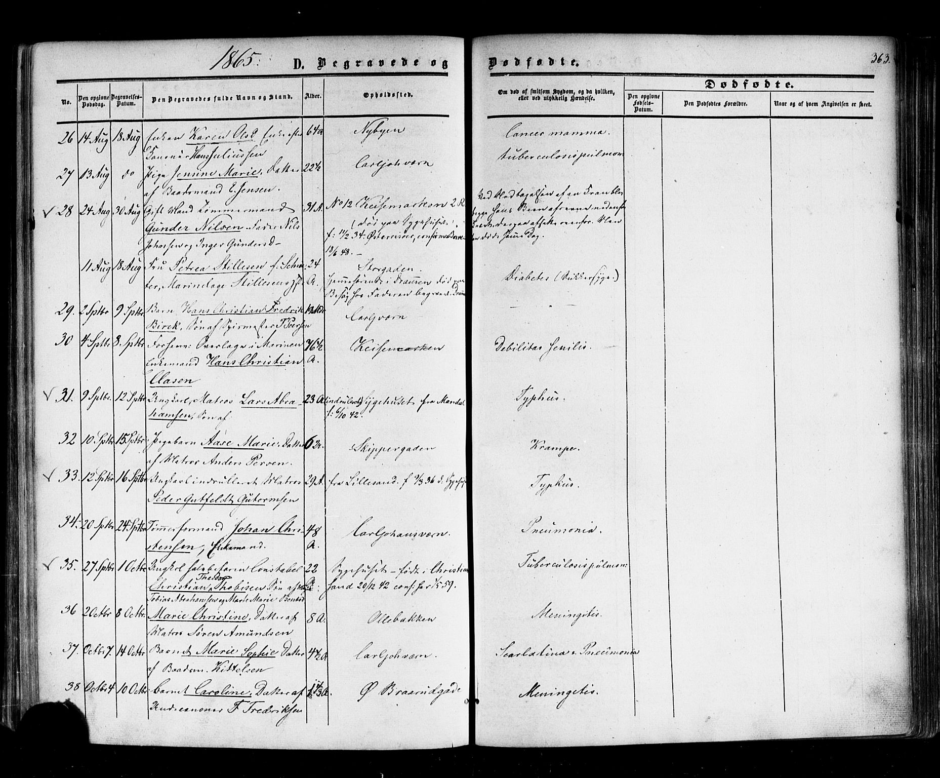 Horten kirkebøker, AV/SAKO-A-348/F/Fa/L0001: Parish register (official) no. 1, 1855-1871, p. 363