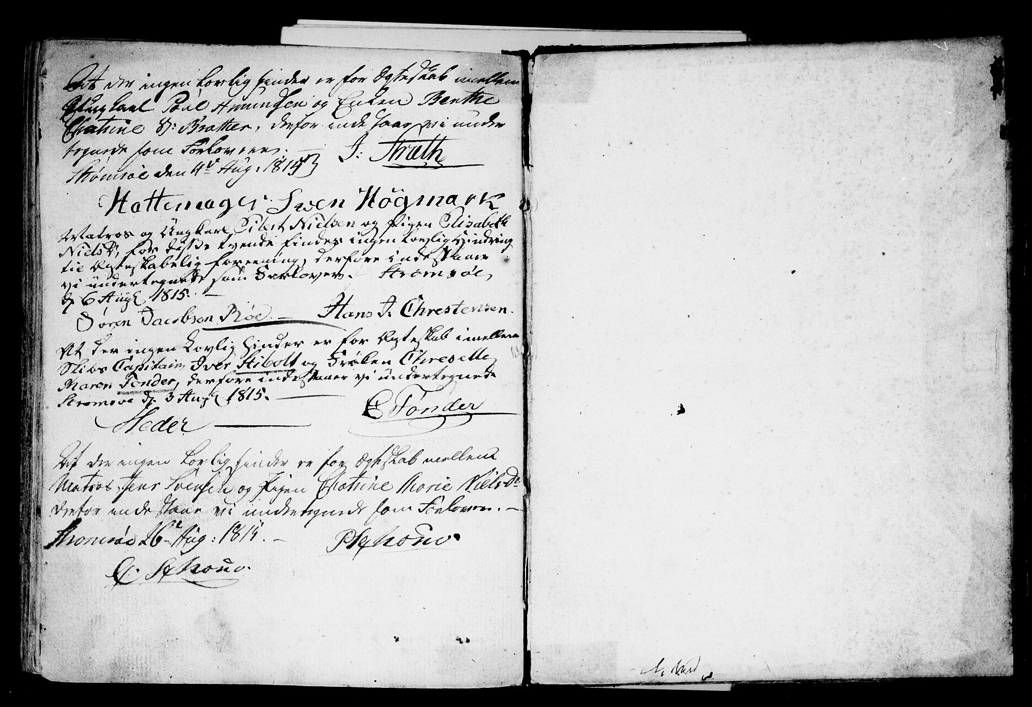 Strømsø kirkebøker, SAKO/A-246/H/Hb/L0001: Best man's statements no. 1, 1752-1815, p. 142