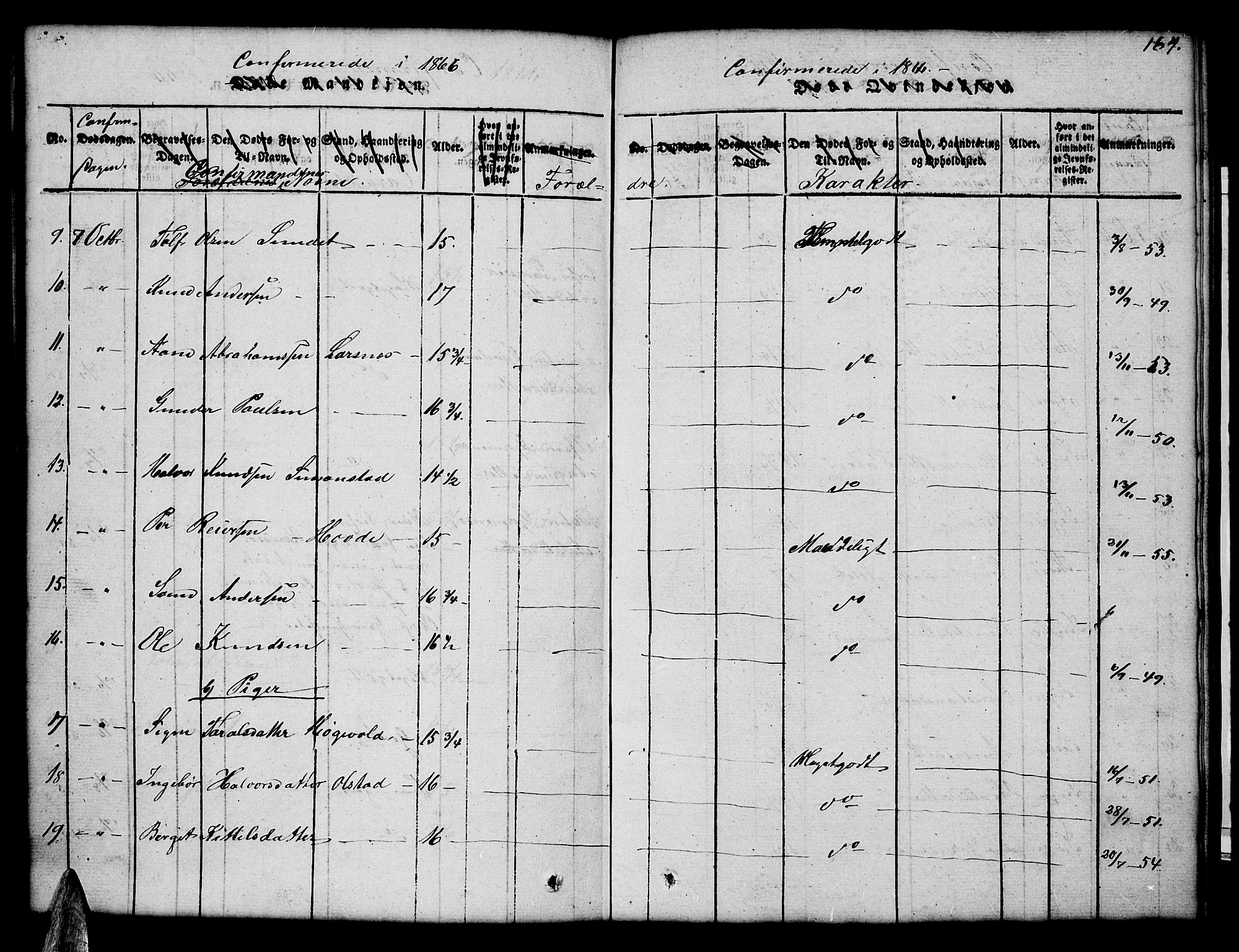 Åmli sokneprestkontor, AV/SAK-1111-0050/F/Fb/Fbc/L0001: Parish register (copy) no. B 1, 1816-1867, p. 184