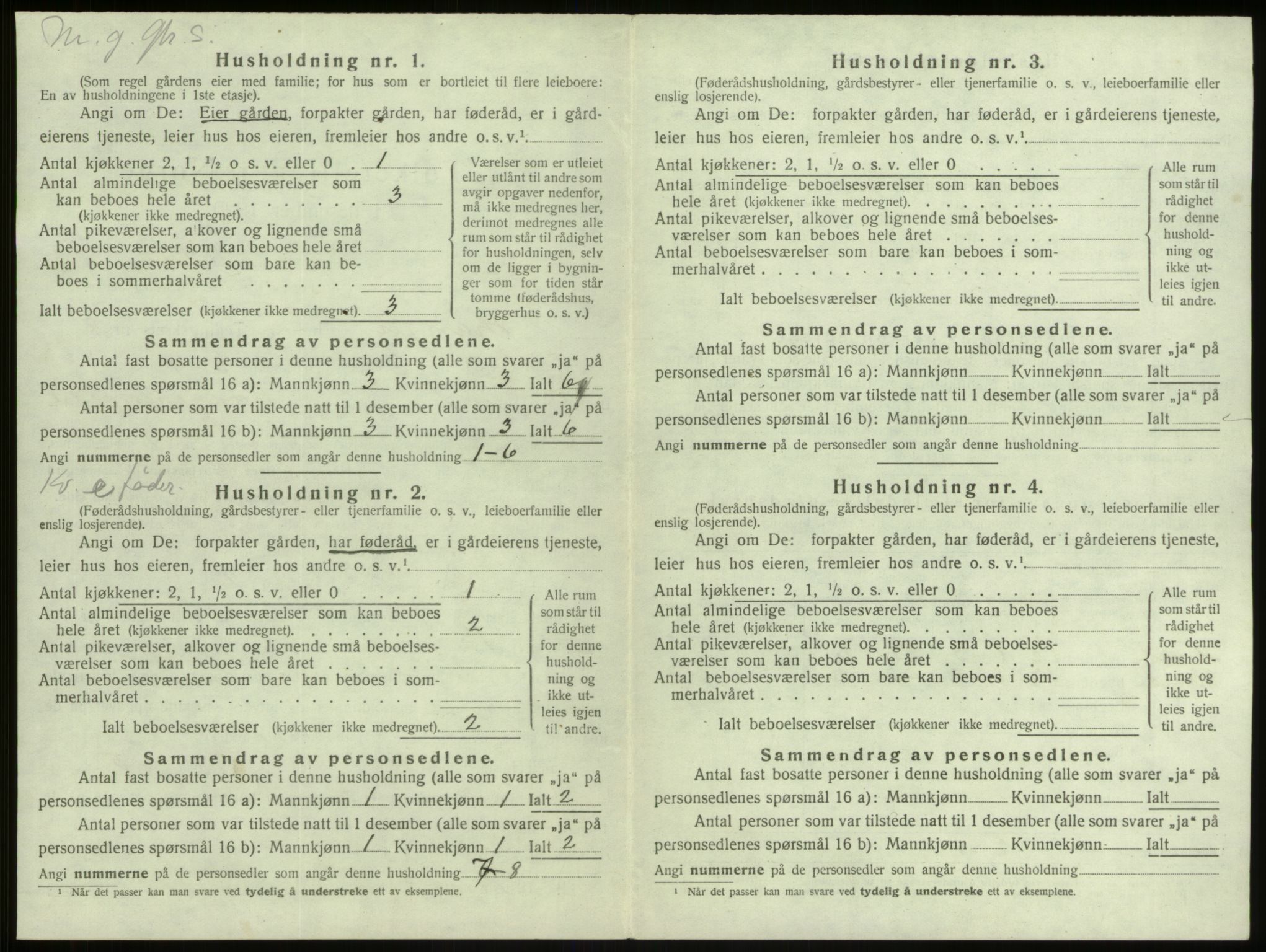 SAB, 1920 census for Manger, 1920, p. 676