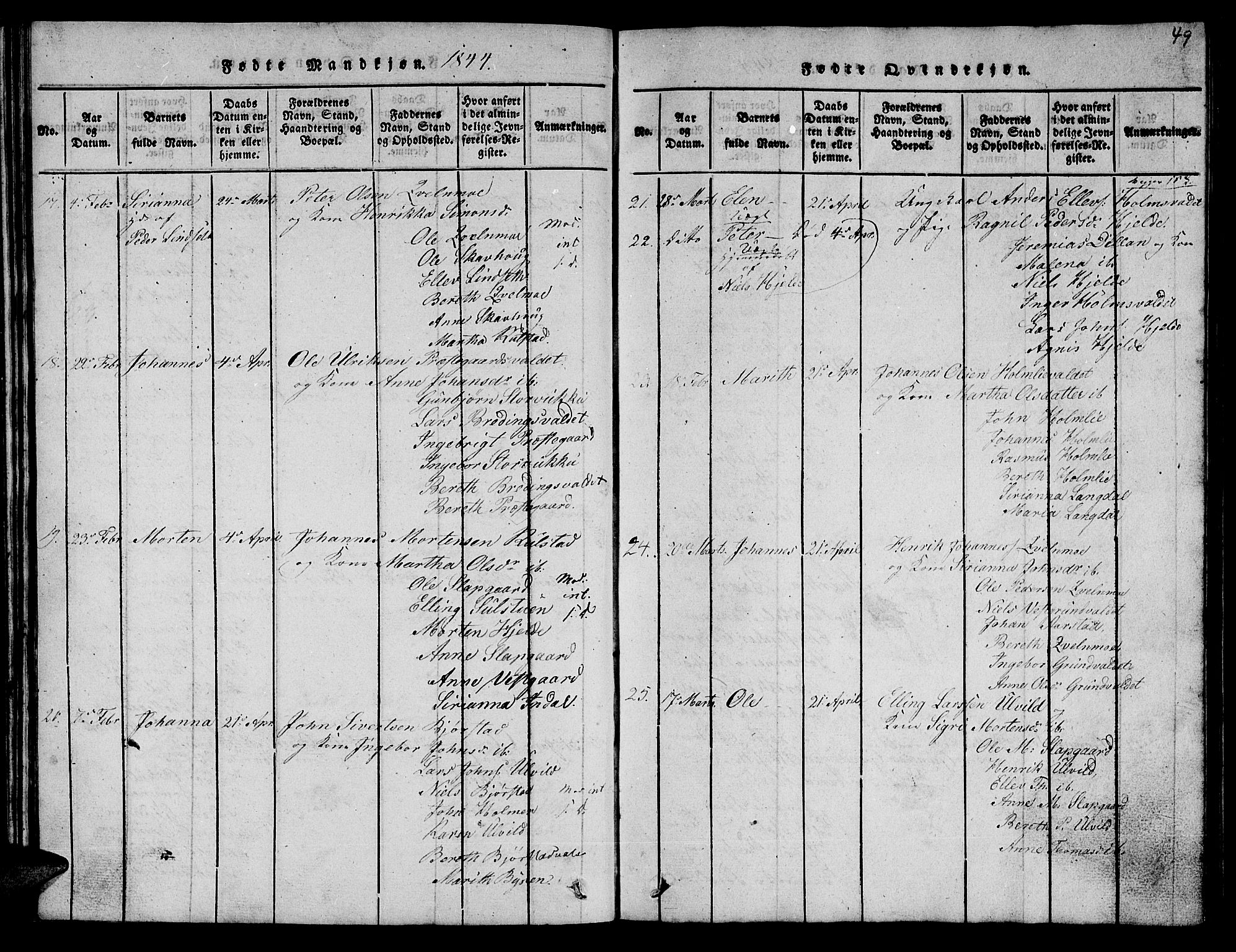 Ministerialprotokoller, klokkerbøker og fødselsregistre - Nord-Trøndelag, AV/SAT-A-1458/723/L0251: Parish register (copy) no. 723C01 /2, 1843-1845, p. 49